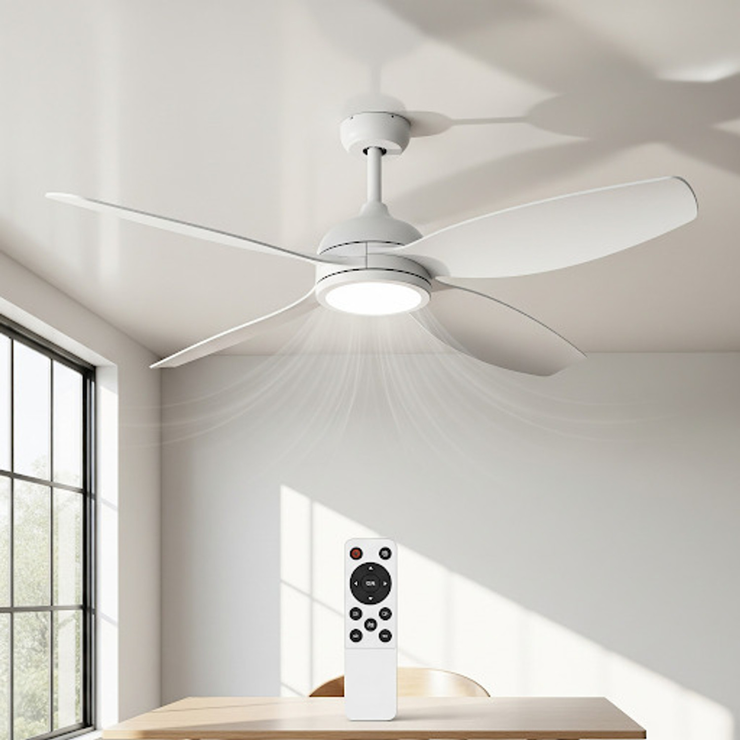 BISWAS 001/fan -01 Table Fan, White, Pack of 1 - Image 1