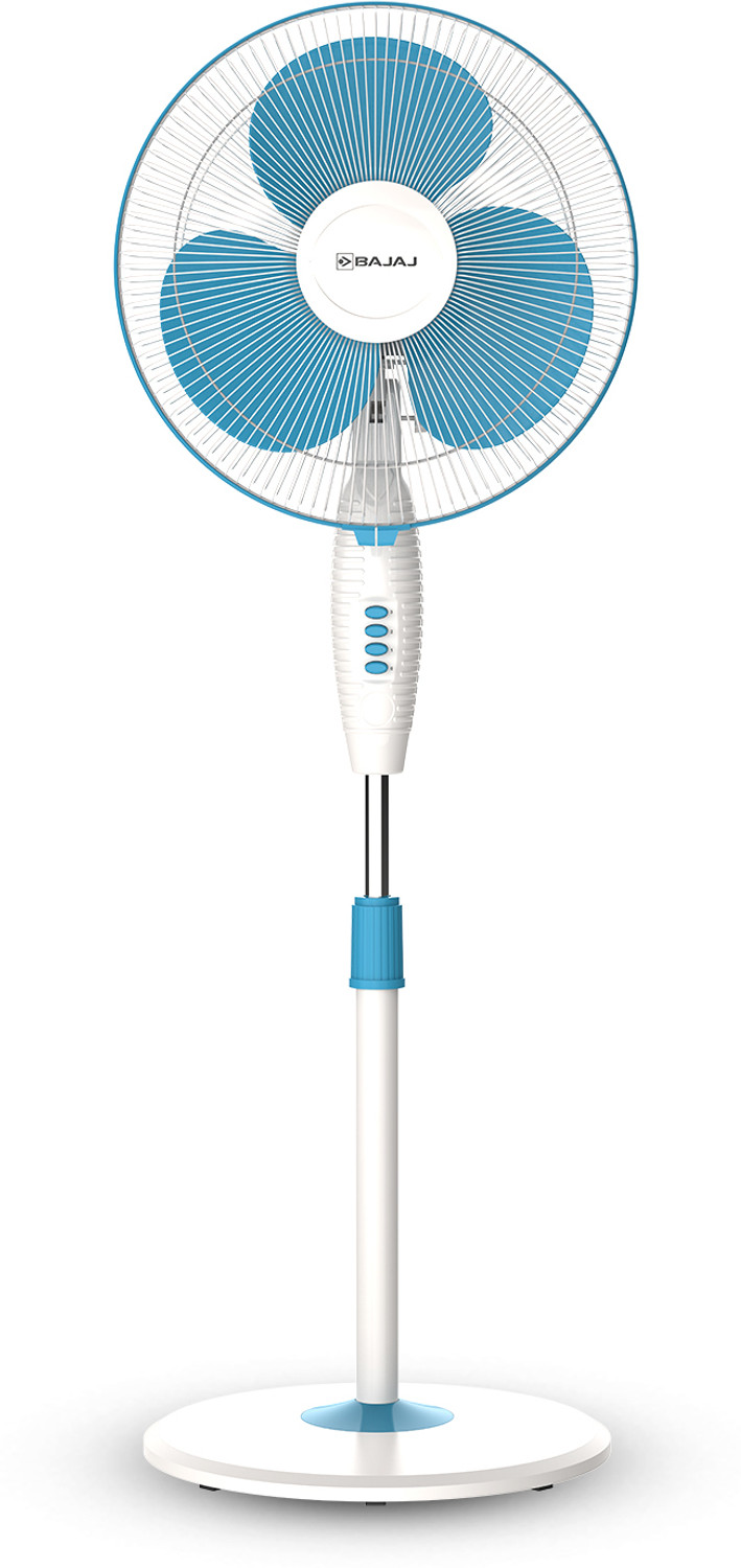 Image of MIDAS ELECTRONICS ME-MR-PF-HS-400 with 24 Months Warranty High Air Delivery 400 mm Pedestal Fan (4 Star | WHITE | Pack of 1)