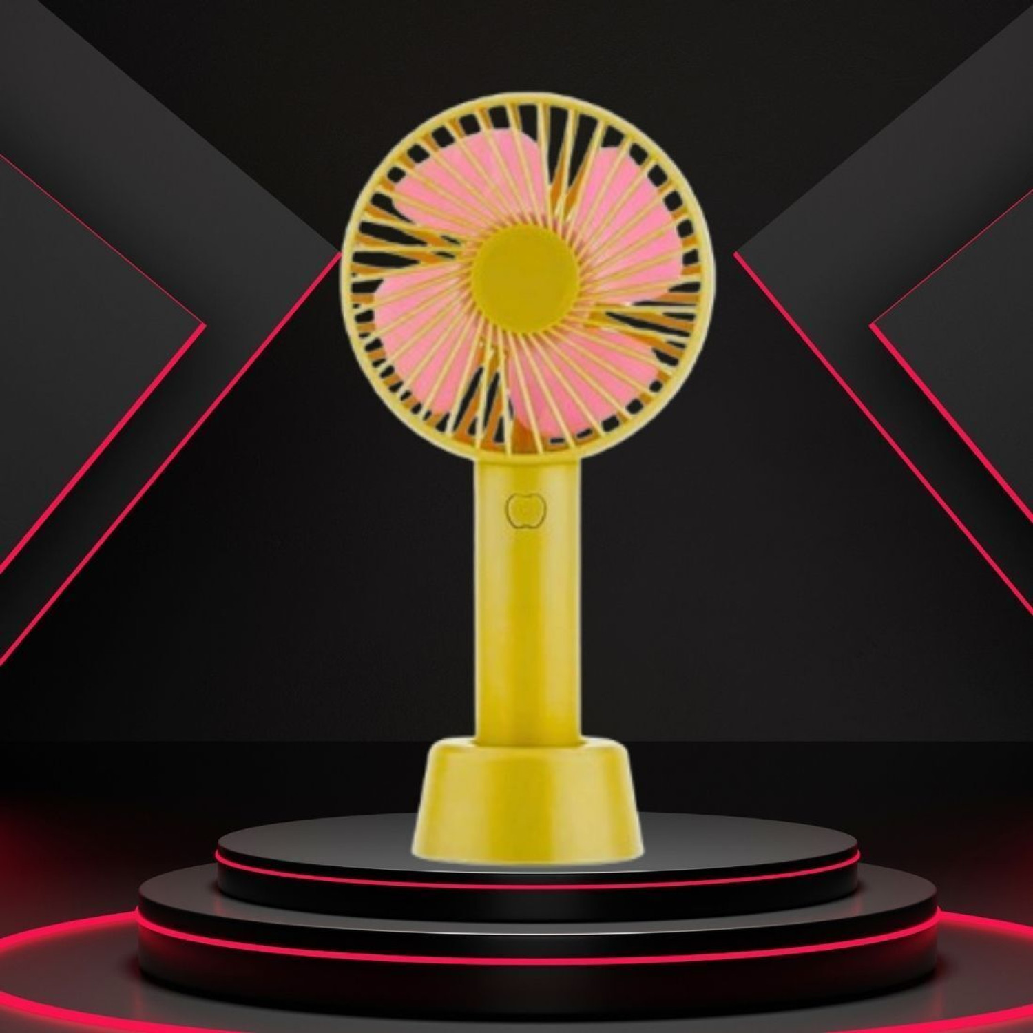 Image of sharda Enterprises Summer Fan (Portable Hand Fan) with Rechargeable For Home /Office /TravelK180 with 1 Year Warranty 1000 mm Pedestal Fan (3 Star | Multicolor | Pack of 1)