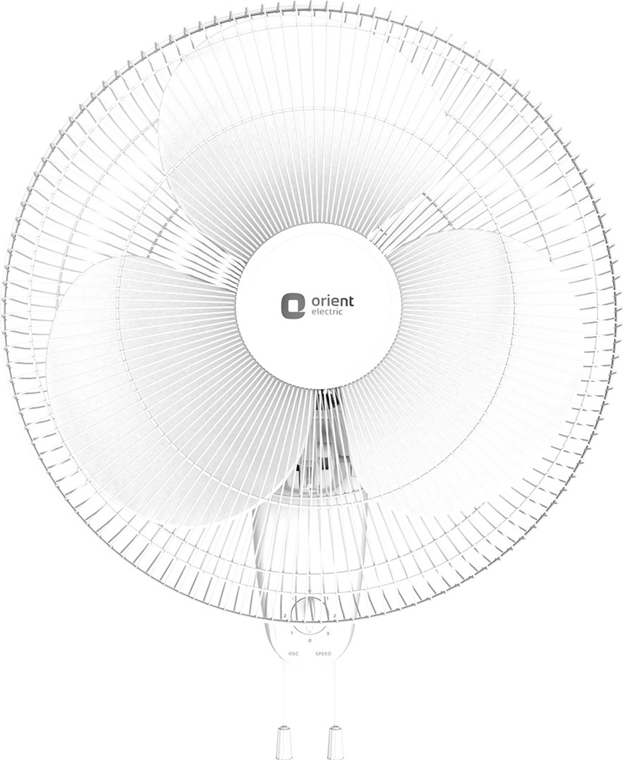 Image of Vinerov Turbo HS | 2000+ RPM | 90 Oscillation | Double Rope | Home, Office & Outdoor with 1 Year Warranty 400 mm Wall Fan (White | Pack of 1)