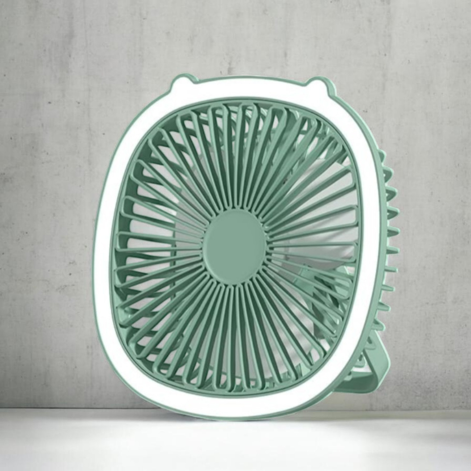Image of Gatushop High Speed Rechargeable Table Fan with LED Light For Office Desk, Home F3582 Ultra High Speed 1400 mm Table Fan (5 Star | Multicolor | Pack of 1)
