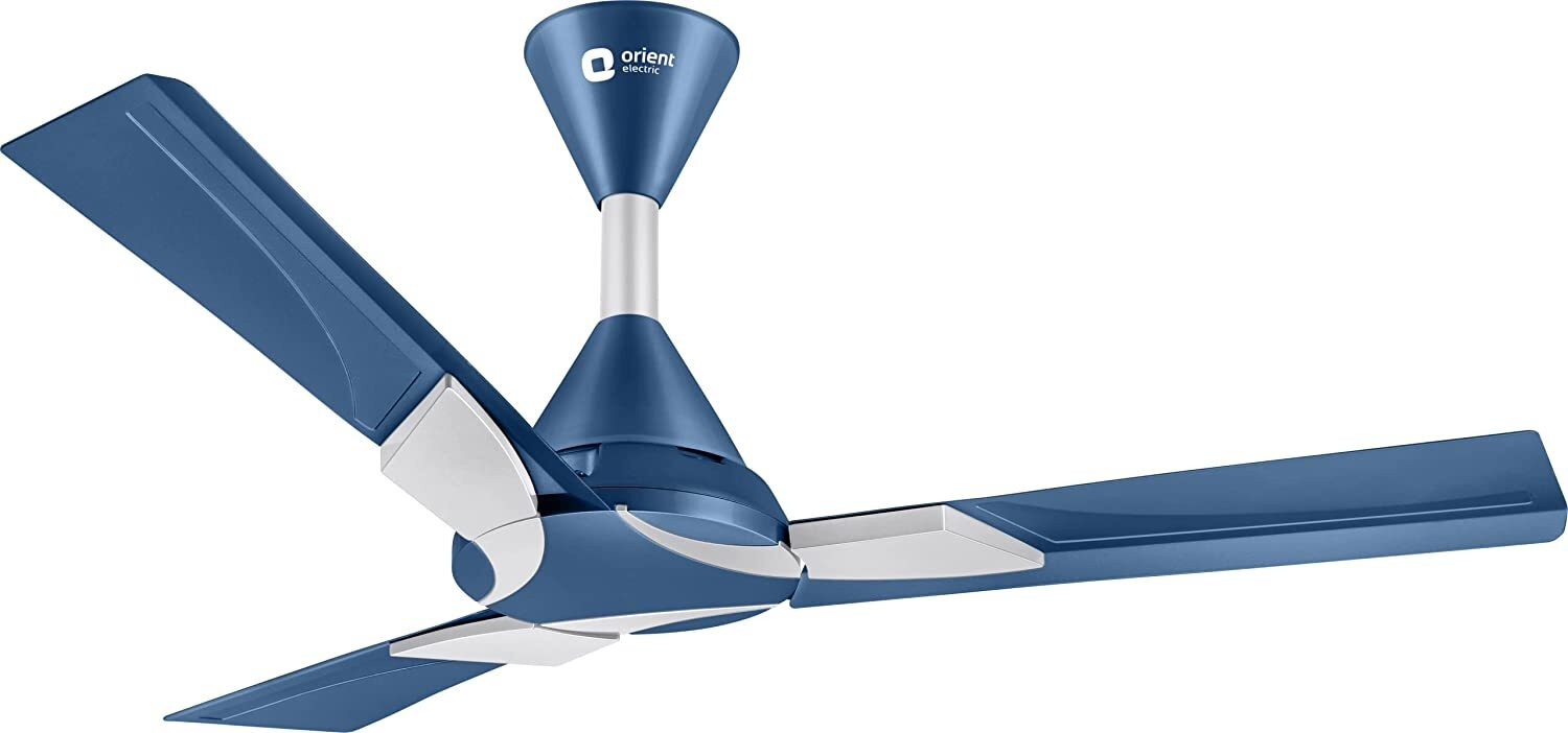 Image of Orient Electric Wendy With Remote BEE Star Rated with 2 Year Warranty 1200 mm Ceiling Fan (1 Star | Azure Blue Silver | Pack of 1)