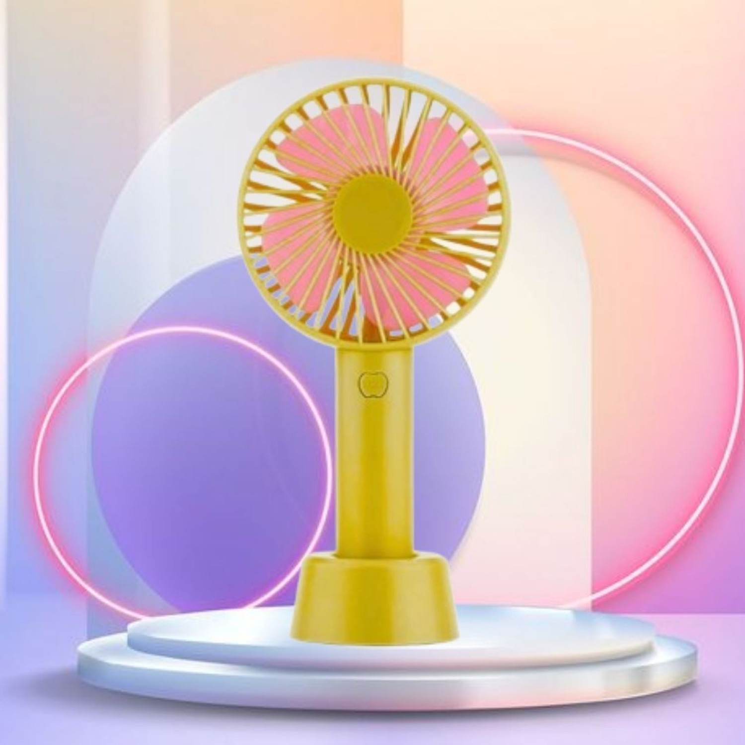 Image of PARADISEECOM Summer Fan (Portable Hand Fan) with Rechargeable For Home /Office /TravelE321 with 1 Year Warranty 1000 mm Pedestal Fan (3 Star | Multicolor | Pack of 1)