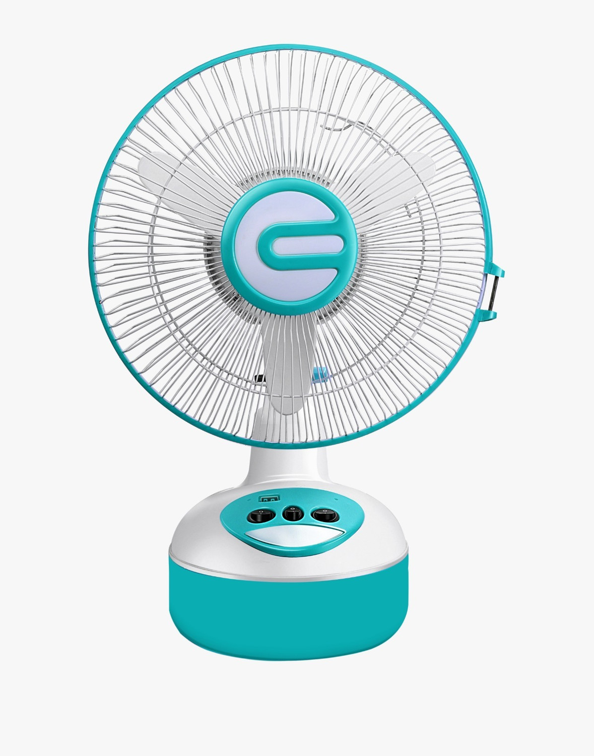 Image of SUPERLITE FAN 14 inch Rechargeable with 1 Year Warranty Ultra High Speed 300 mm Table Fan (4 Star | BLUE | Pack of 1)