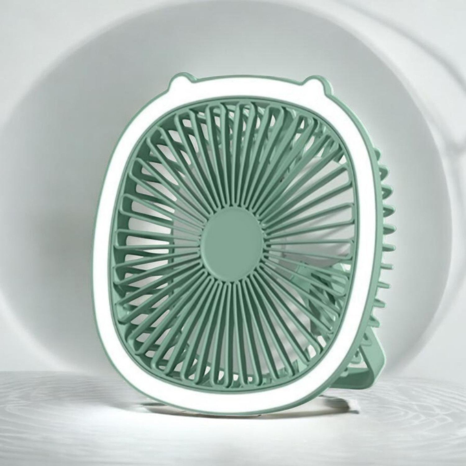 Image of DAKSHWAY High Speed Rechargeable Table Fan with LED Light For Office Desk, Home F3539 Ultra High Speed 1400 mm Table Fan (5 Star | Multicolor | Pack of 1)