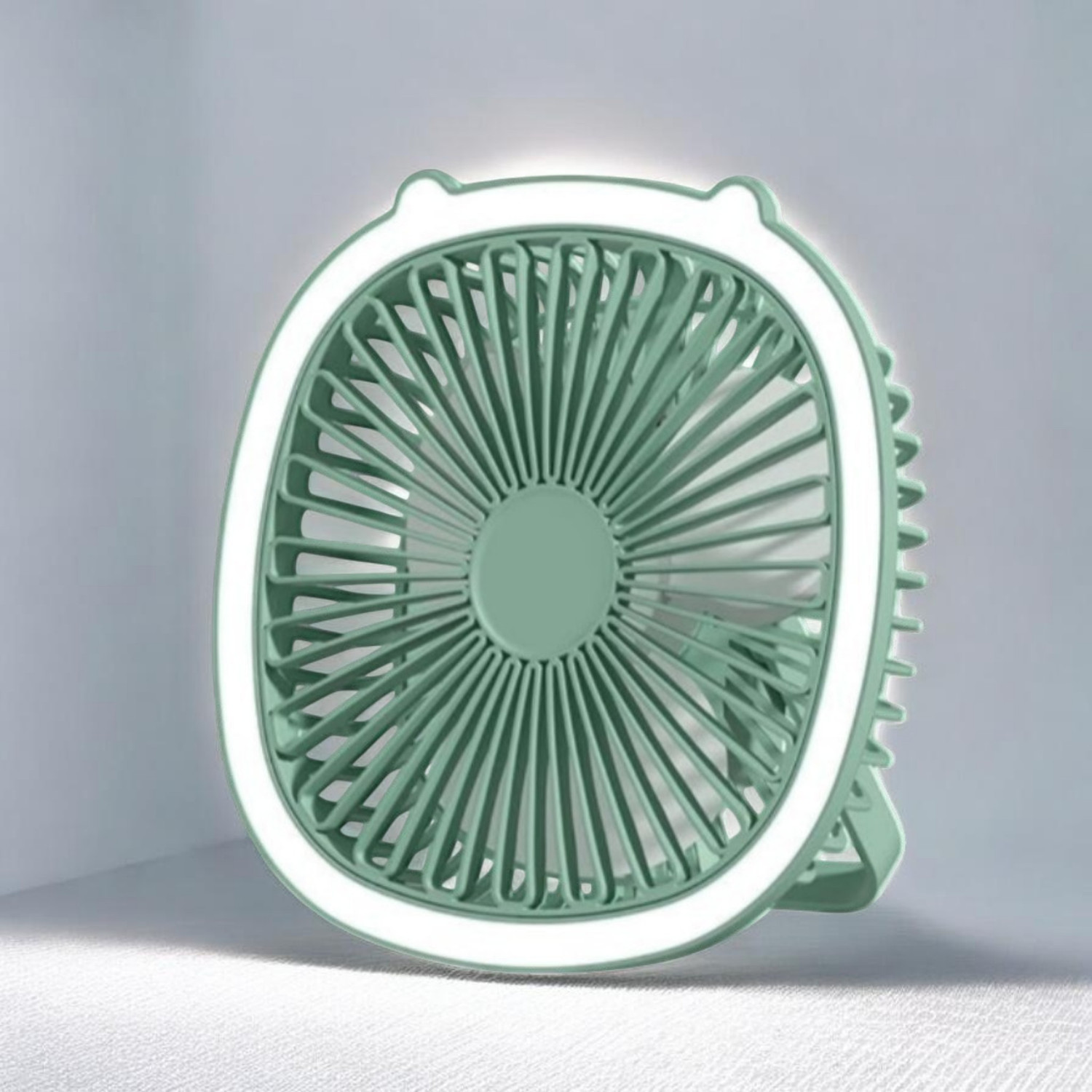 Image of DAKSHWAY High Speed Rechargeable Table Fan with LED Light For Office Desk, Home F3545 Ultra High Speed 1400 mm Table Fan (5 Star | Multicolor | Pack of 1)