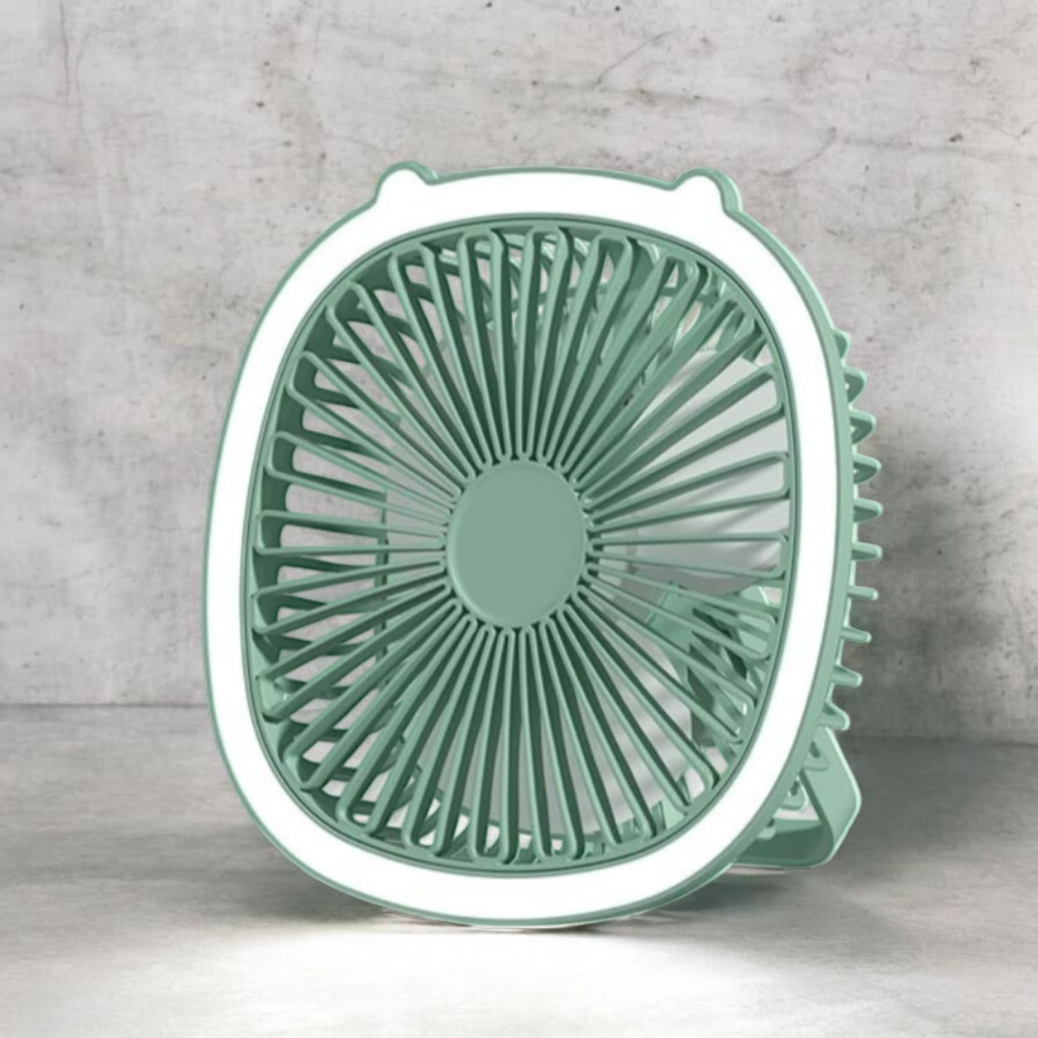 Image of DAKSHWAY High Speed Rechargeable Table Fan with LED Light For Office Desk, Home F3598 Ultra High Speed 1400 mm Table Fan (5 Star | Multicolor | Pack of 1)