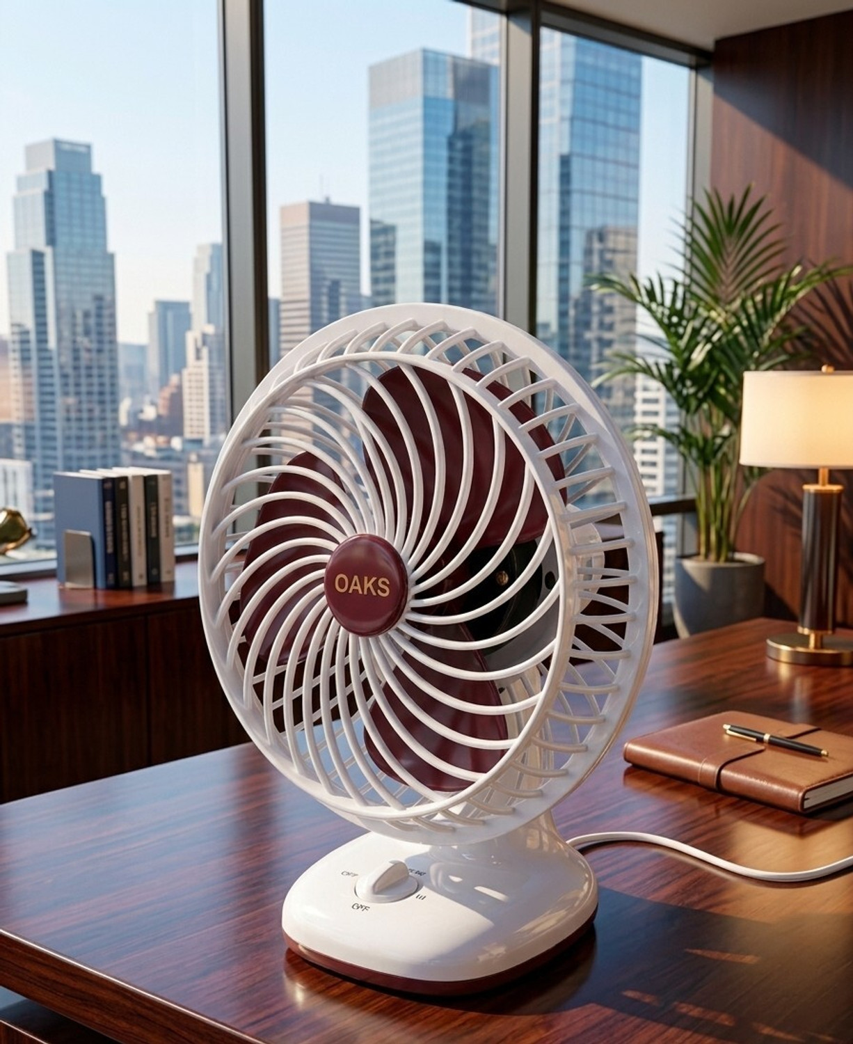 Image of Darshan High Speed Rechargeable Table Fan with LED Light For Office Desk, Home 257 Ultra High Speed 1400 mm Table Fan (5 Star | Multicolor | Pack of 1)