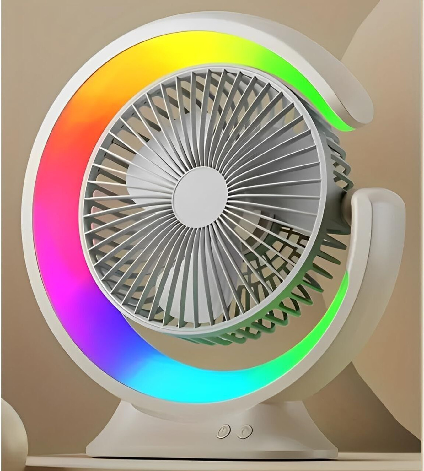 Image of YAKUNOX Personal Mini Fan USB Rechargeable Handheld Cooling Fan Random Colour Anti Dust 90 mm Table Fan (Multicolor | Pack of 1)