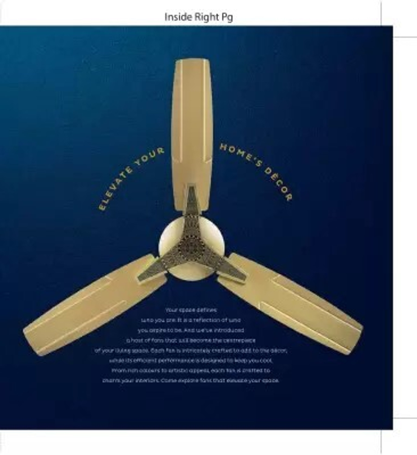 Image of BAJAJ 251610 with 2 Year Warranty 1200 mm Ceiling Fan (Tangerine Gold | Pack of 1)