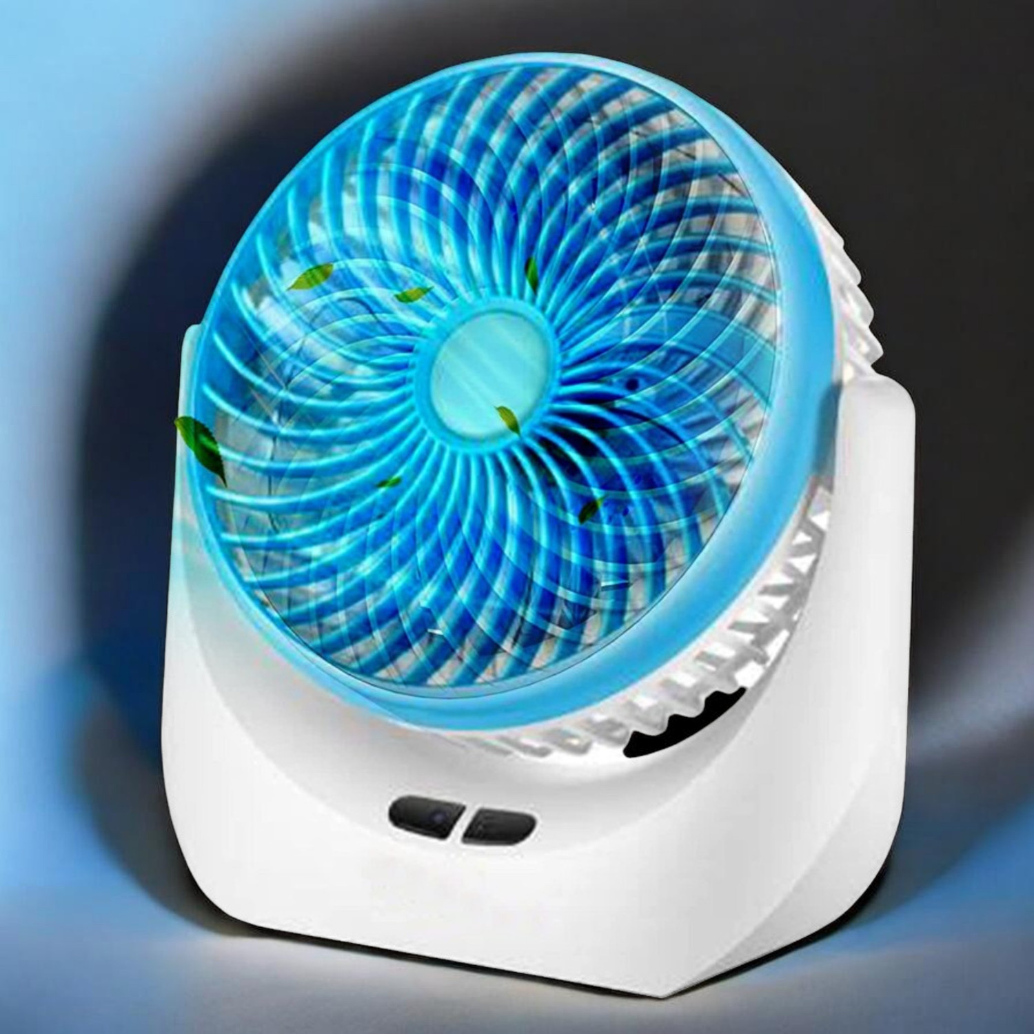 Image of Darshan High Speed Rechargeable Table Fan with LED Light For Office Desk, Home 273 Ultra High Speed 1400 mm Table Fan (5 Star | Multicolor | Pack of 1)