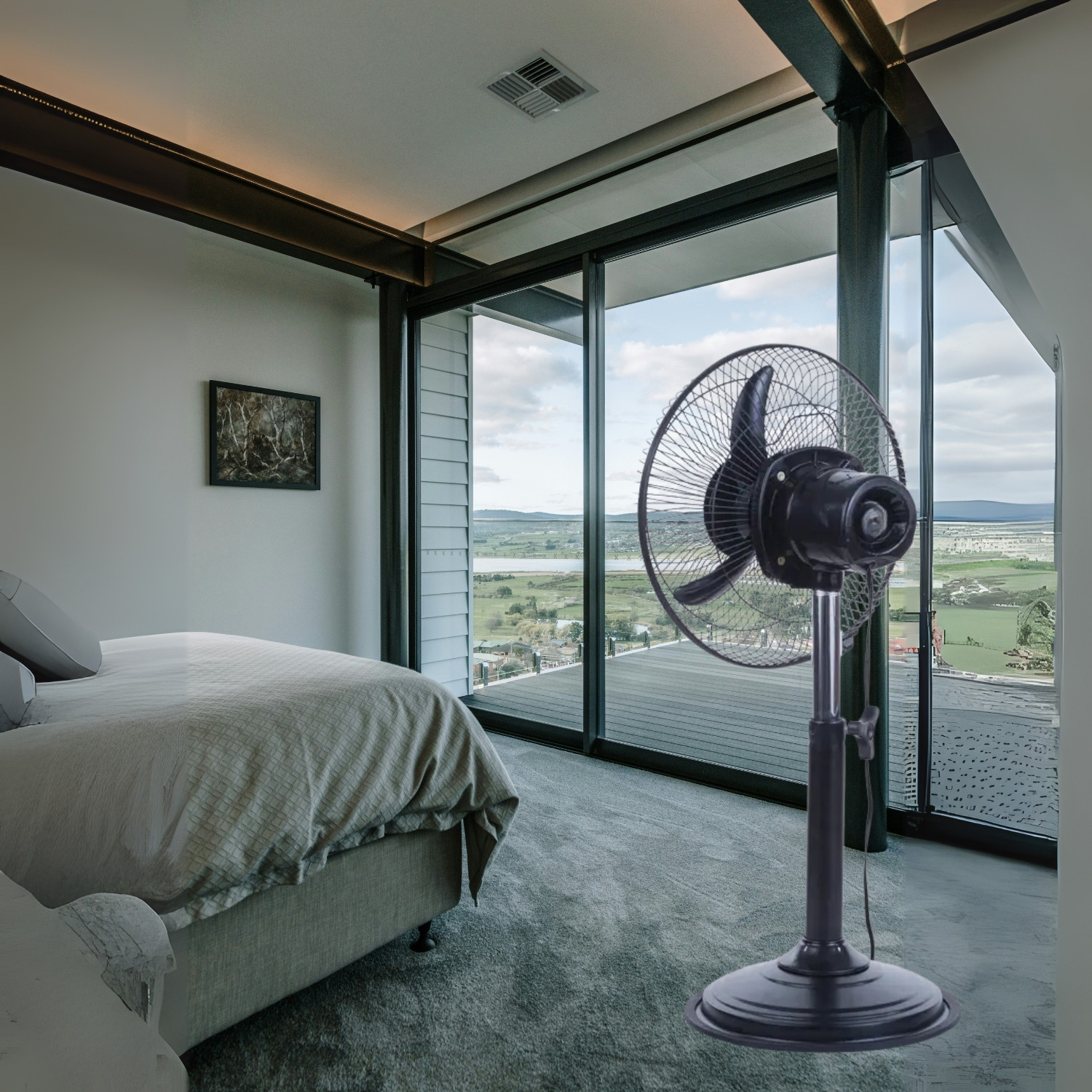 Image of acerpure AF551-20W with 3 Year Warranty 400 mm Pedestal Fan (WHITE | Pack of 1)