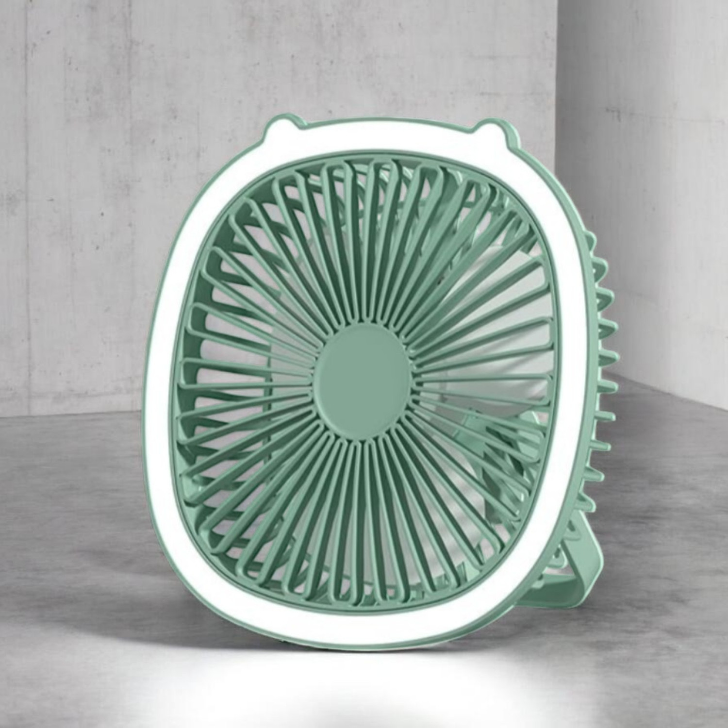 Image of Gatushop High Speed Rechargeable Table Fan with LED Light For Office Desk, Home F3613 Ultra High Speed 1400 mm Table Fan (5 Star | Multicolor | Pack of 1)
