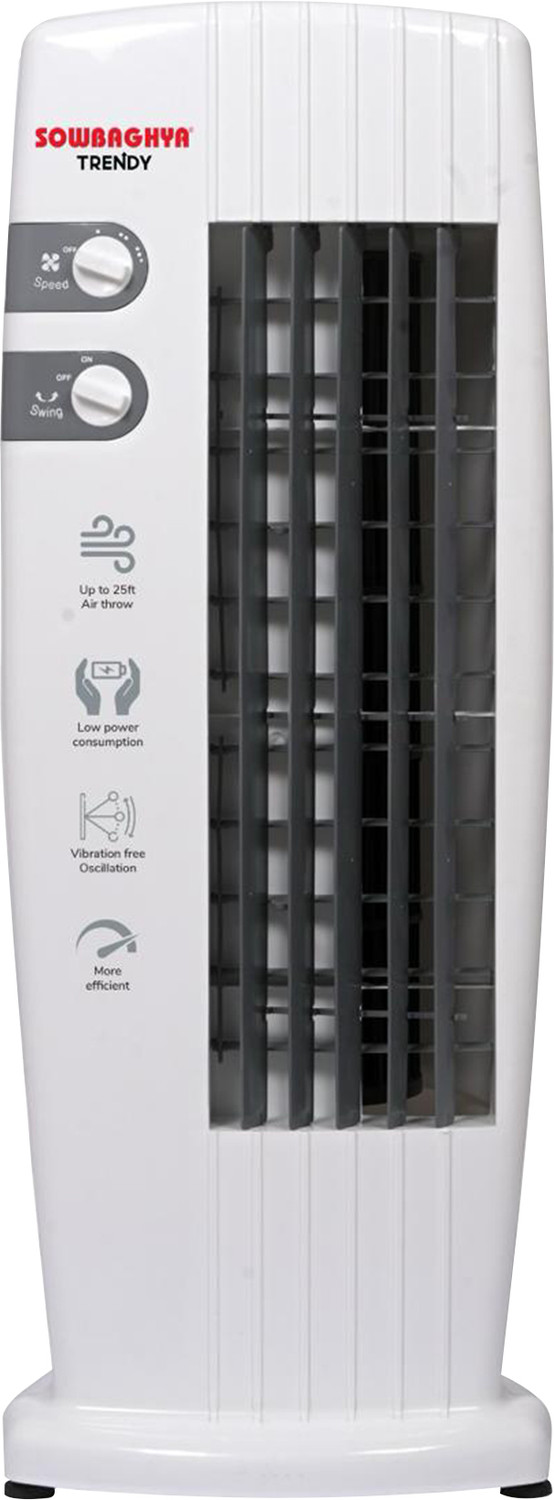 Image of RR KABLE 35 L Tower Air Cooler (White & Black, Estella)