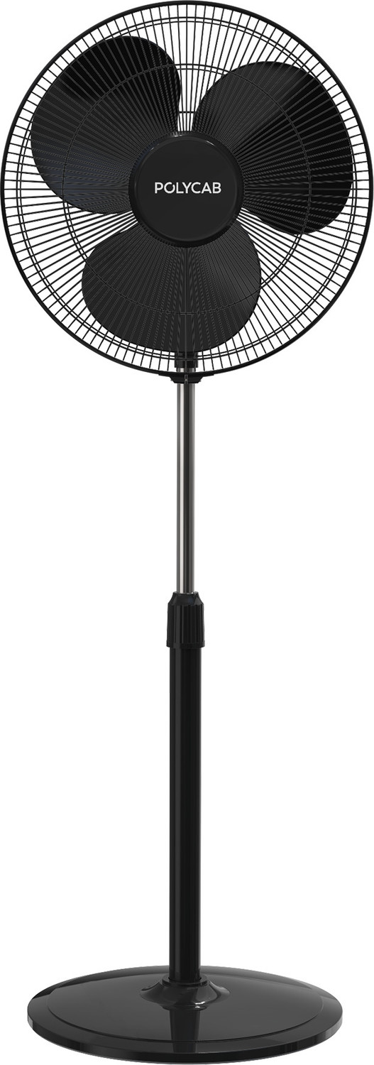 Image of MIDAS ELECTRONICS ME-MR-PF-HS-400 with 24 Months Warranty High Air Delivery 400 mm Pedestal Fan (4 Star | WHITE | Pack of 1)