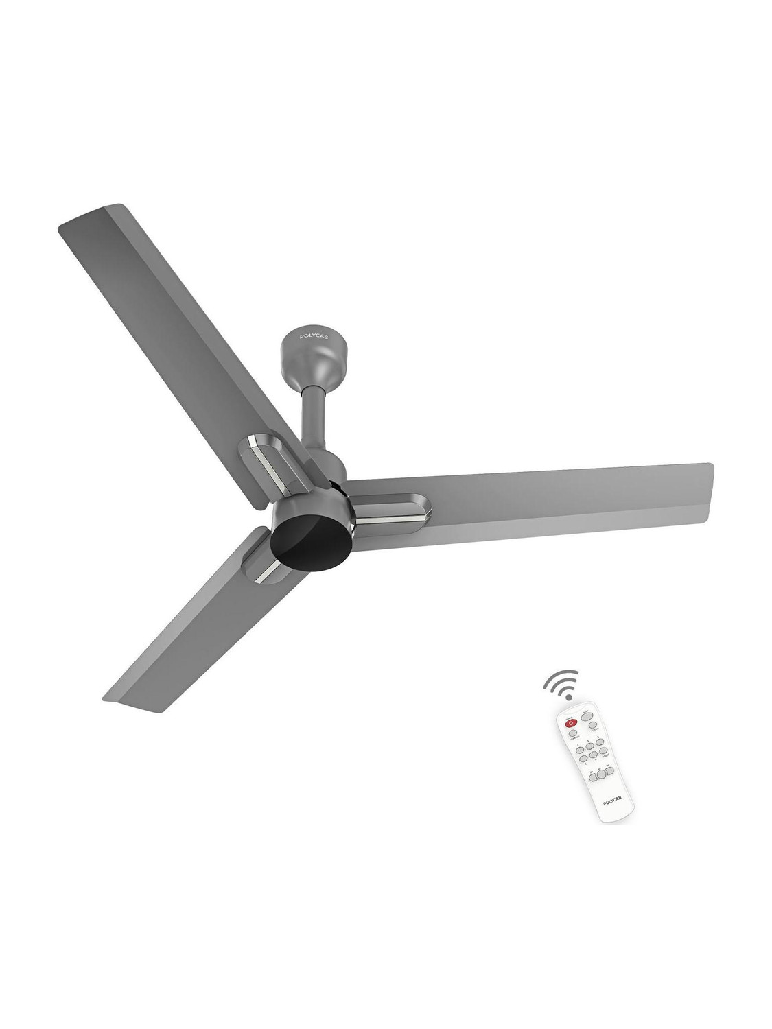 Image of Lazer Super Breeze Ornate with 2 Year Warranty Anti Dust 1200 mm Ceiling Fan (Rich Grey Chrome | Pack of 1)