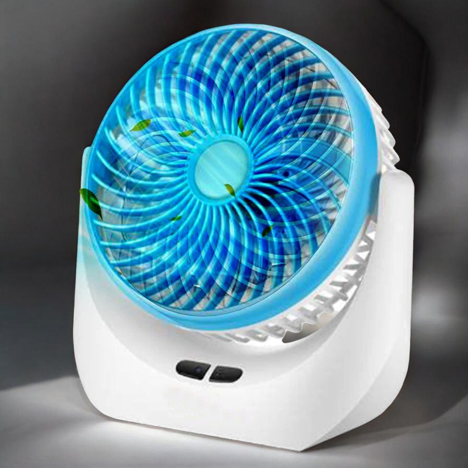 Image of Radhe High Speed Rechargeable Table Fan with LED Light For Office Desk, Home 268 Ultra High Speed 1400 mm Table Fan (5 Star | Multicolor | Pack of 1)
