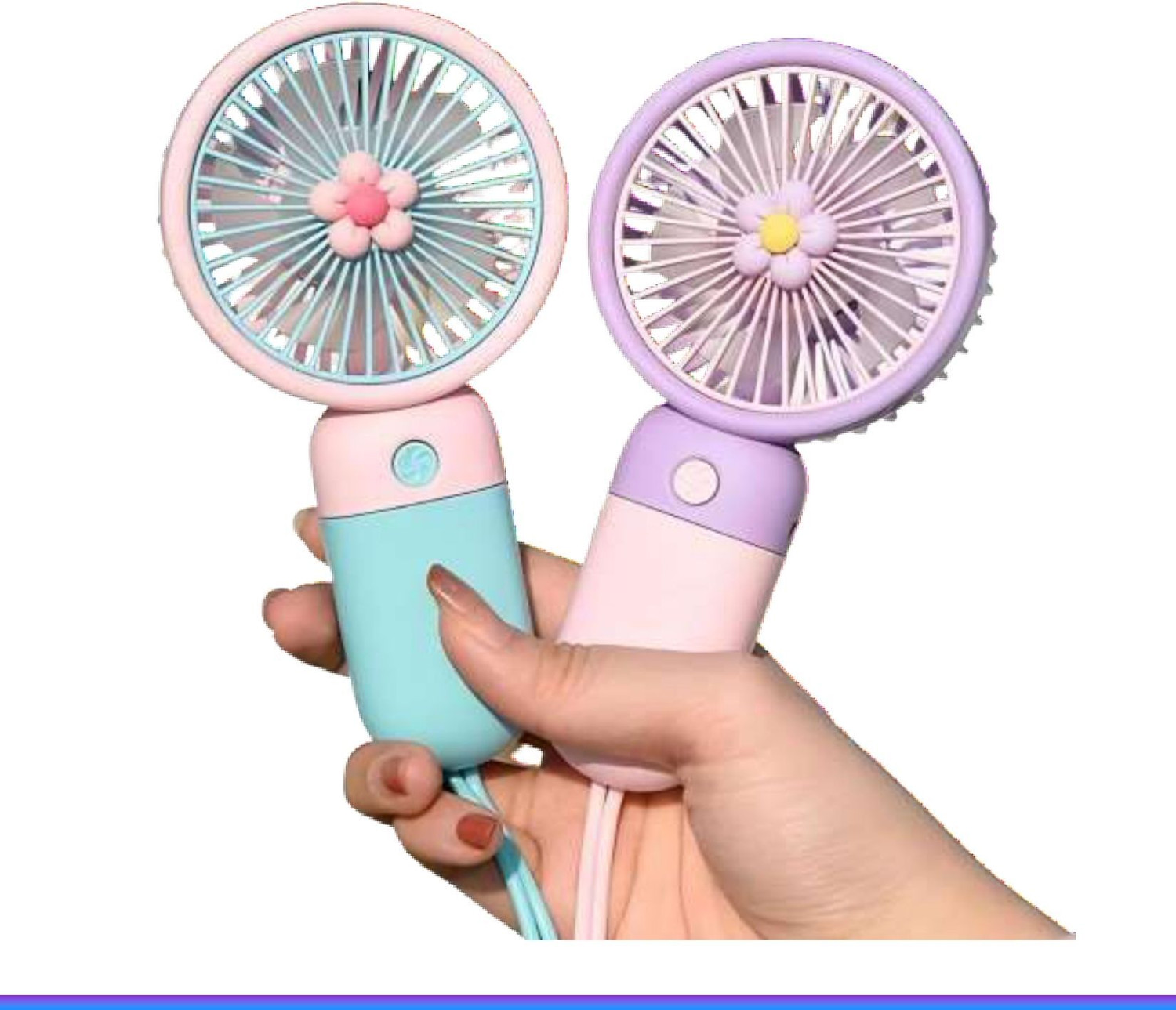 Image of Radhe High Speed Rechargeable Table Fan with LED Light For Office Desk, Home 282 Ultra High Speed 1400 mm Table Fan (5 Star | Multicolor | Pack of 1)