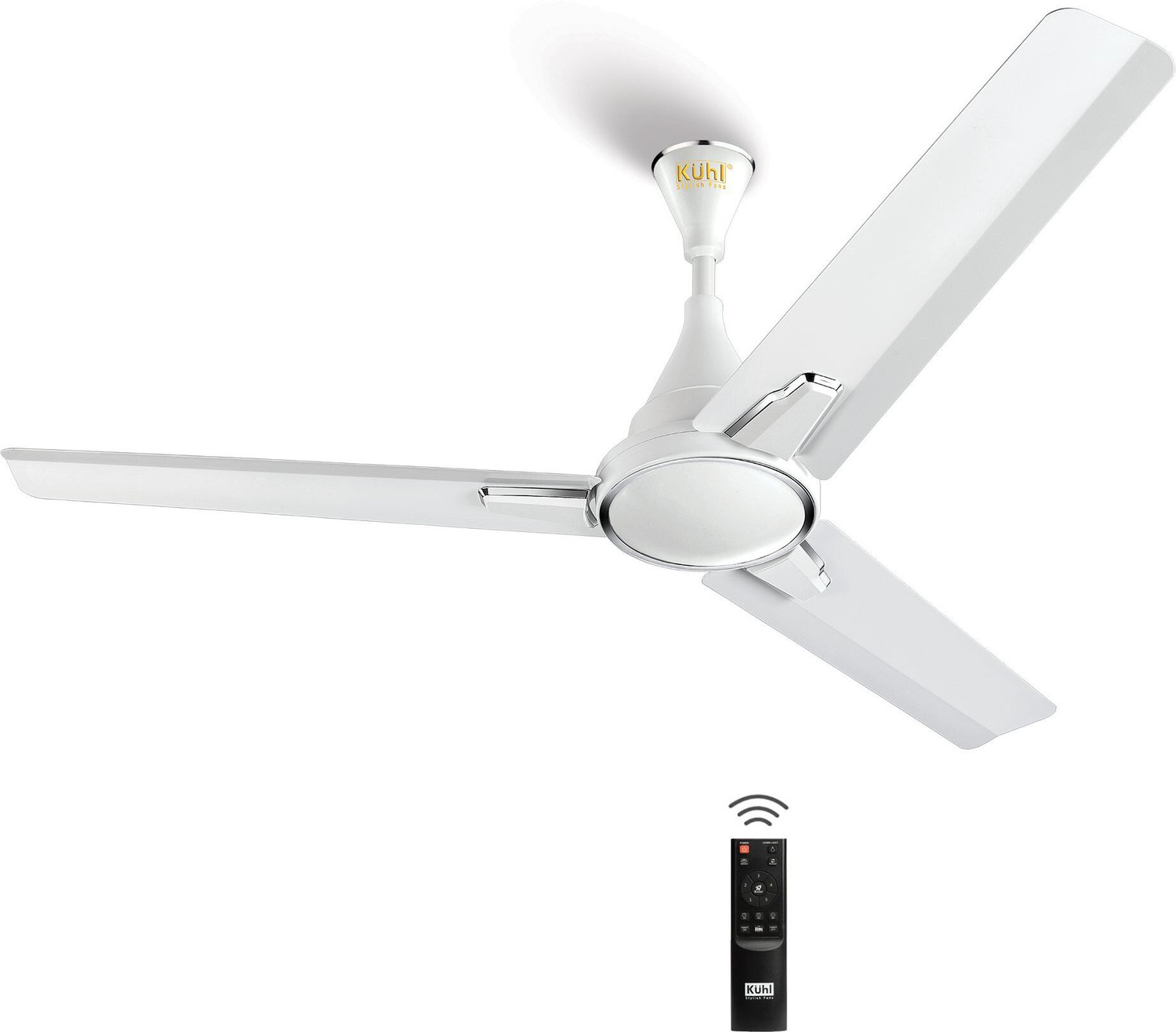 Image of SJENTERPRISE0 PORTABLE FAN with 1 Year Warranty Anti Dust, With LED Indicators, Ultra High Speed, BLDC with Remote and Regulator 500 mm Ceiling Fan (3 Star | WHITE | Pack of 1)