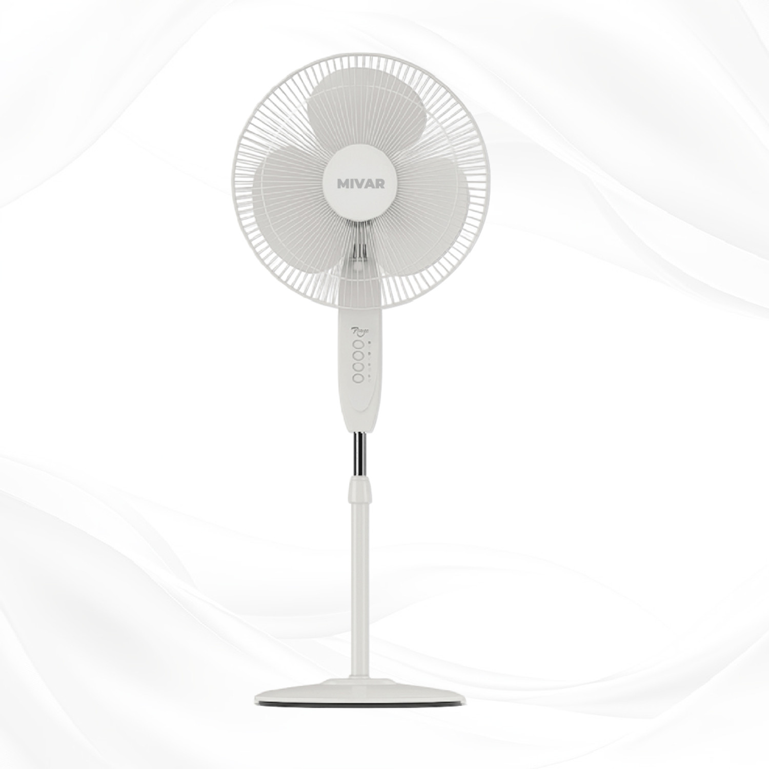 Image of MIDAS ELECTRONICS ME-MR-PF-HS-400 with 24 Months Warranty High Air Delivery 400 mm Pedestal Fan (4 Star | WHITE | Pack of 1)