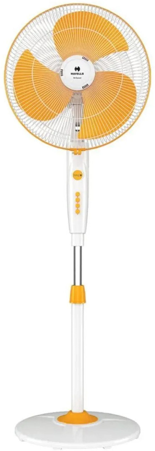 Image of HAVELLS MARVEL with 2 Year Warranty Ultra High Speed 400 mm Pedestal Fan (YELLOW | Pack of 1)