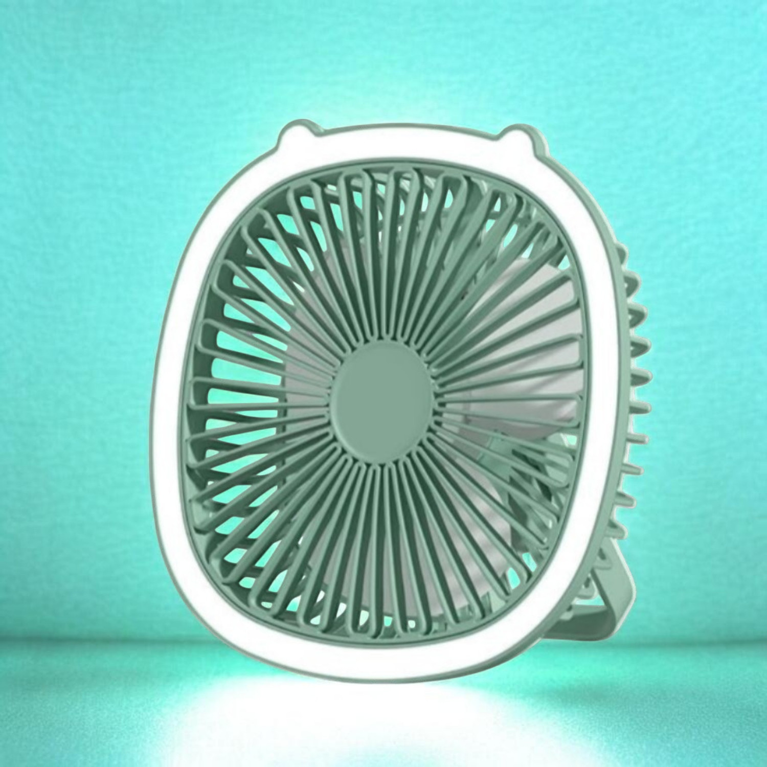 Image of Gatushop High Speed Rechargeable Table Fan with LED Light For Office Desk, Home F3543 Ultra High Speed 1400 mm Table Fan (5 Star | Multicolor | Pack of 1)