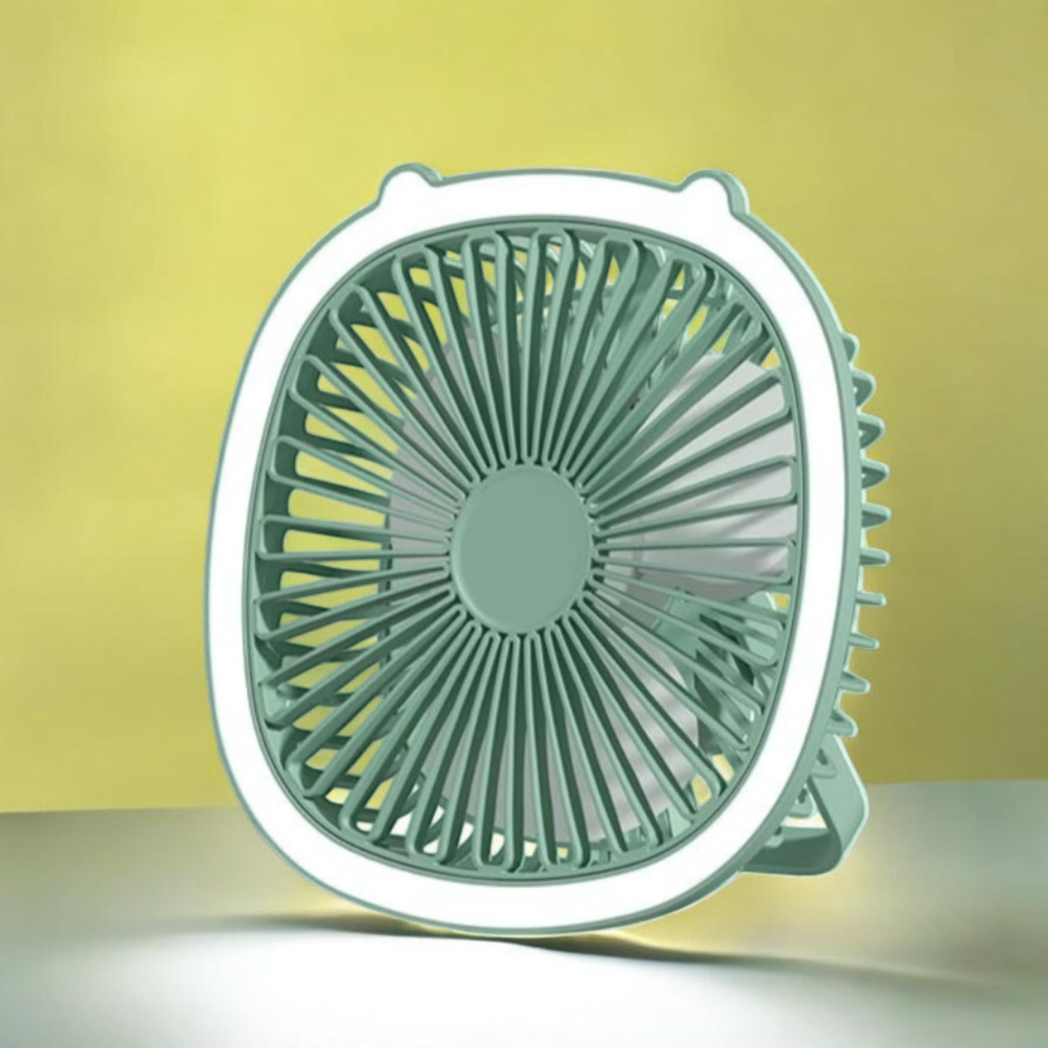 Image of Gatushop High Speed Rechargeable Table Fan with LED Light For Office Desk, Home F3574 Ultra High Speed 1400 mm Table Fan (5 Star | Multicolor | Pack of 1)