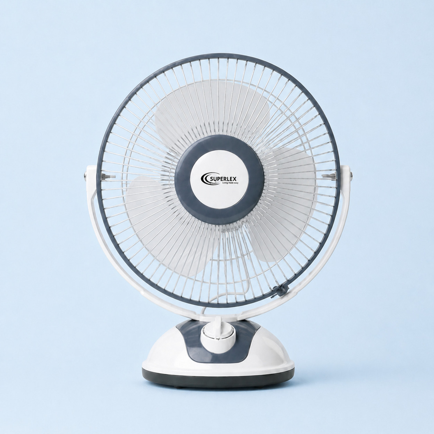 Image of Gatushop High Speed Rechargeable Table Fan with LED Light For Office Desk, Home F3527 Ultra High Speed 1400 mm Table Fan (5 Star | Multicolor | Pack of 1)