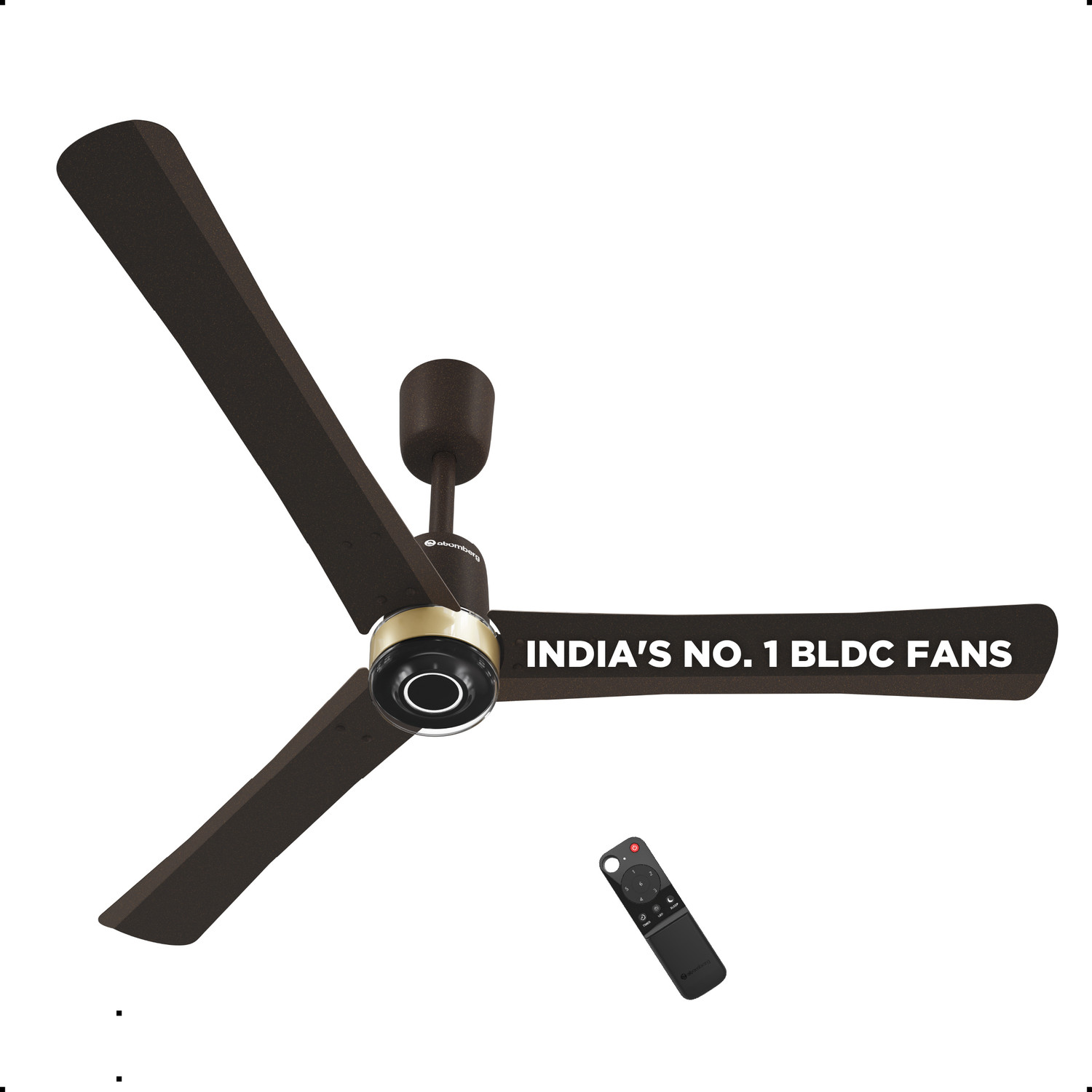 Image of Paras Green Smart Premium 32 Watt with 2 Year Warranty Remote Controlled, BLDC Motor with Remote, Ultra High Speed 1200 mm Ceiling Fan (Brown | Pack of 1)