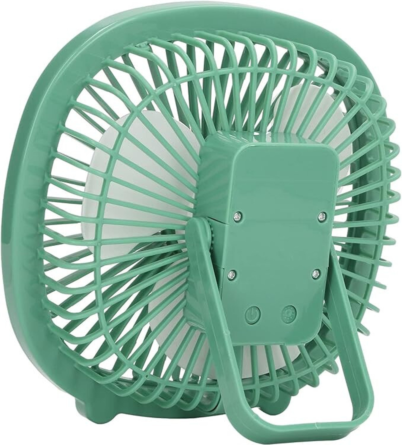Image of Gatushop High Speed Rechargeable Table Fan with LED Light For Office Desk, Home F3558 Ultra High Speed 1400 mm Table Fan (5 Star | Multicolor | Pack of 1)
