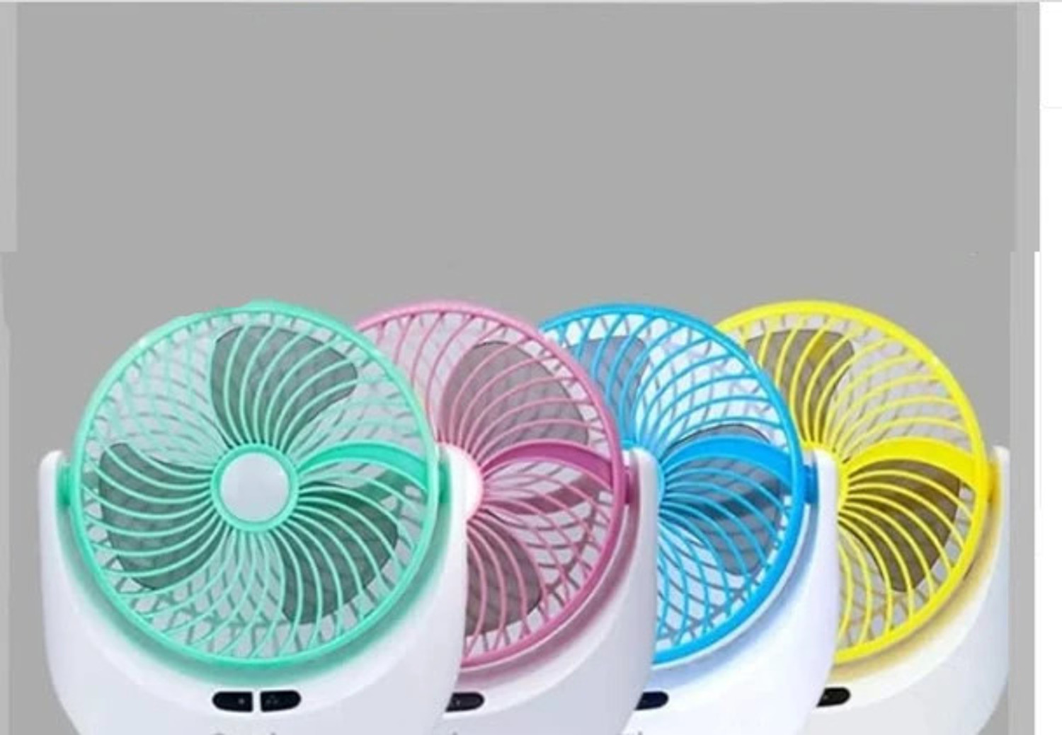 Image of Darshan High Speed Rechargeable Table Fan with LED Light For Office Desk, Home 273 Ultra High Speed 1400 mm Table Fan (5 Star | Multicolor | Pack of 1)