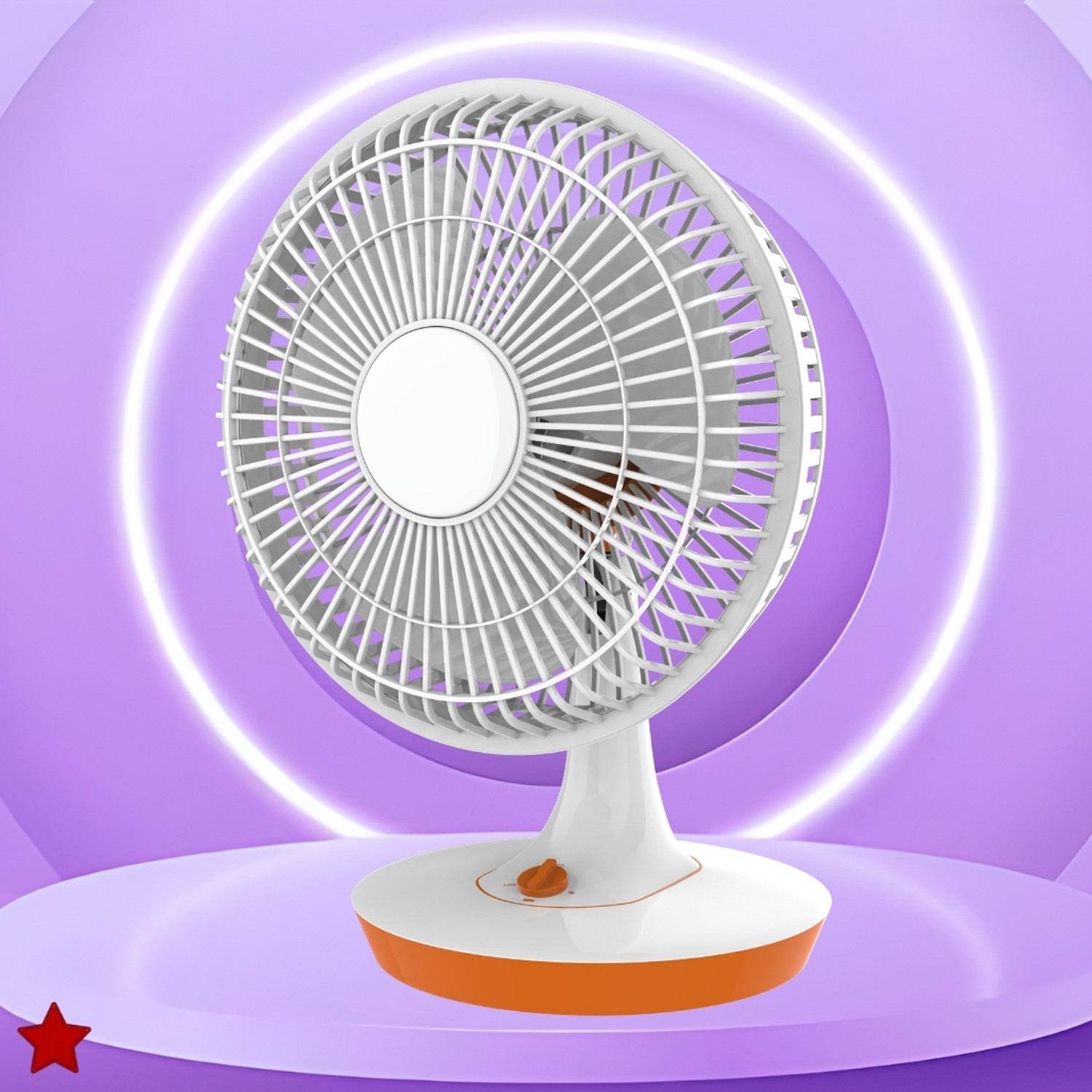 Image of PARADISEECOM 300 mm /12 inch Ultra High Speed Table Fan & Desk Fan, 3Blade For Home /OfficeV196 Silent Operation 300 mm Table Fan (5 Star | White | Pack of 1)