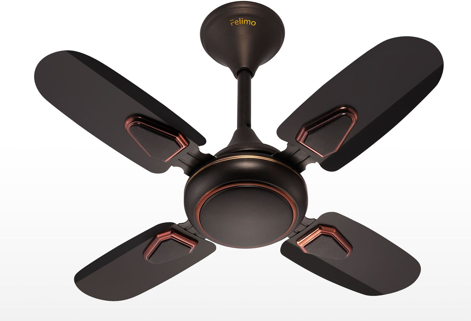 Image of Felimo Wind Super Ultra High Speed 24 Inch with 1 Year Warranty Anti Dust 600 mm Ceiling Fan (Smocke Brown | Pack of 1)