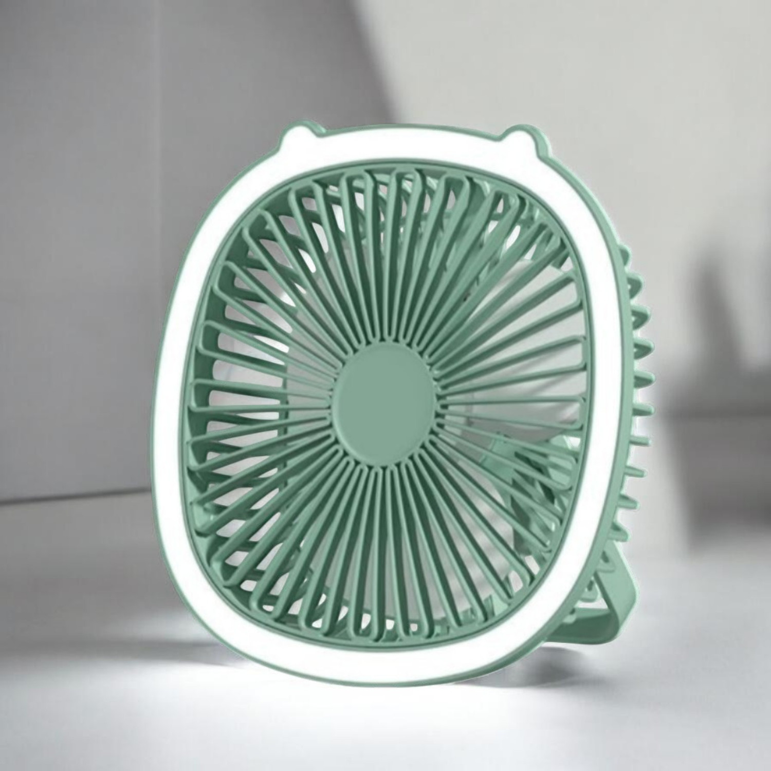 Image of Gatushop High Speed Rechargeable Table Fan with LED Light For Office Desk, Home F3541 Ultra High Speed 1400 mm Table Fan (5 Star | Multicolor | Pack of 1)