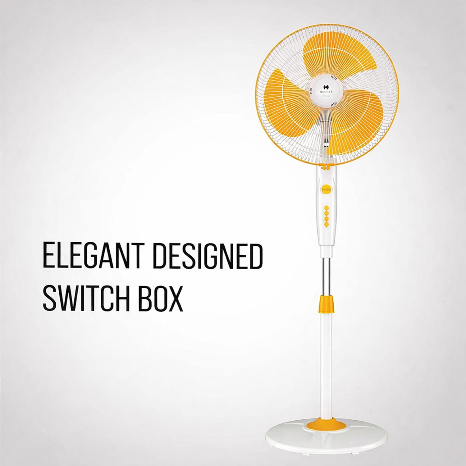 Image of HAVELLS MARVEL with 2 Year Warranty Ultra High Speed 400 mm Pedestal Fan (YELLOW | Pack of 1)