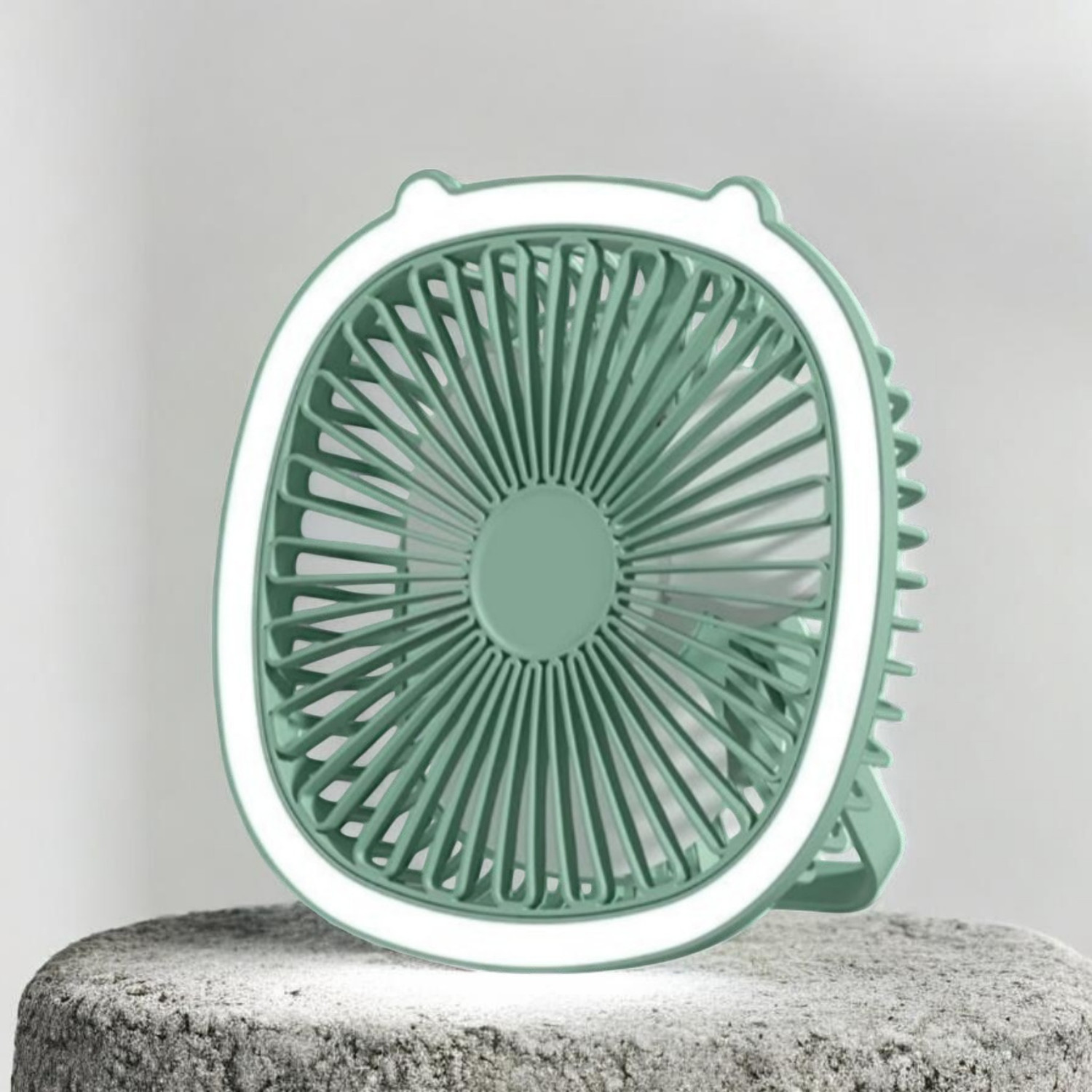 Image of DAKSHWAY High Speed Rechargeable Table Fan with LED Light For Office Desk, Home F3559 Ultra High Speed 1400 mm Table Fan (5 Star | Multicolor | Pack of 1)