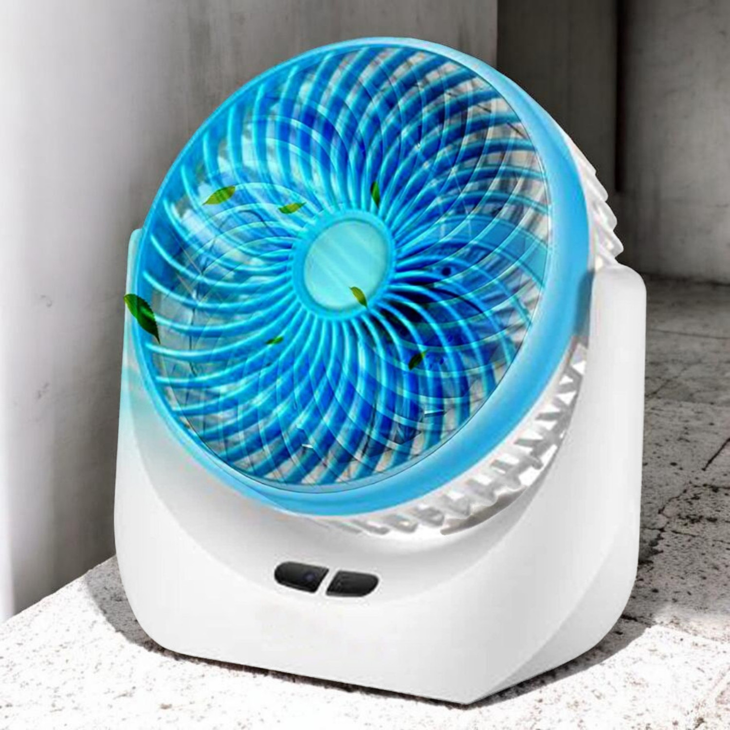 Image of Darshan High Speed Rechargeable Table Fan with LED Light For Office Desk, Home 351 Ultra High Speed 1400 mm Table Fan (5 Star | Multicolor | Pack of 1)
