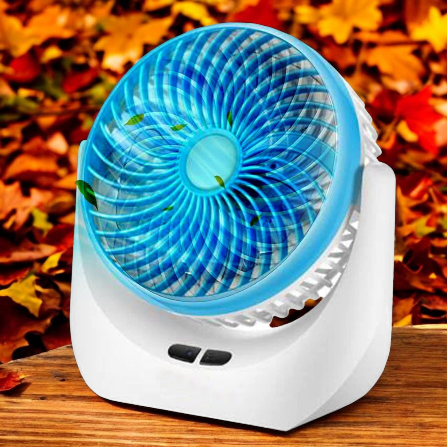 Image of Darshan High Speed Rechargeable Table Fan with LED Light For Office Desk, Home 273 Ultra High Speed 1400 mm Table Fan (5 Star | Multicolor | Pack of 1)