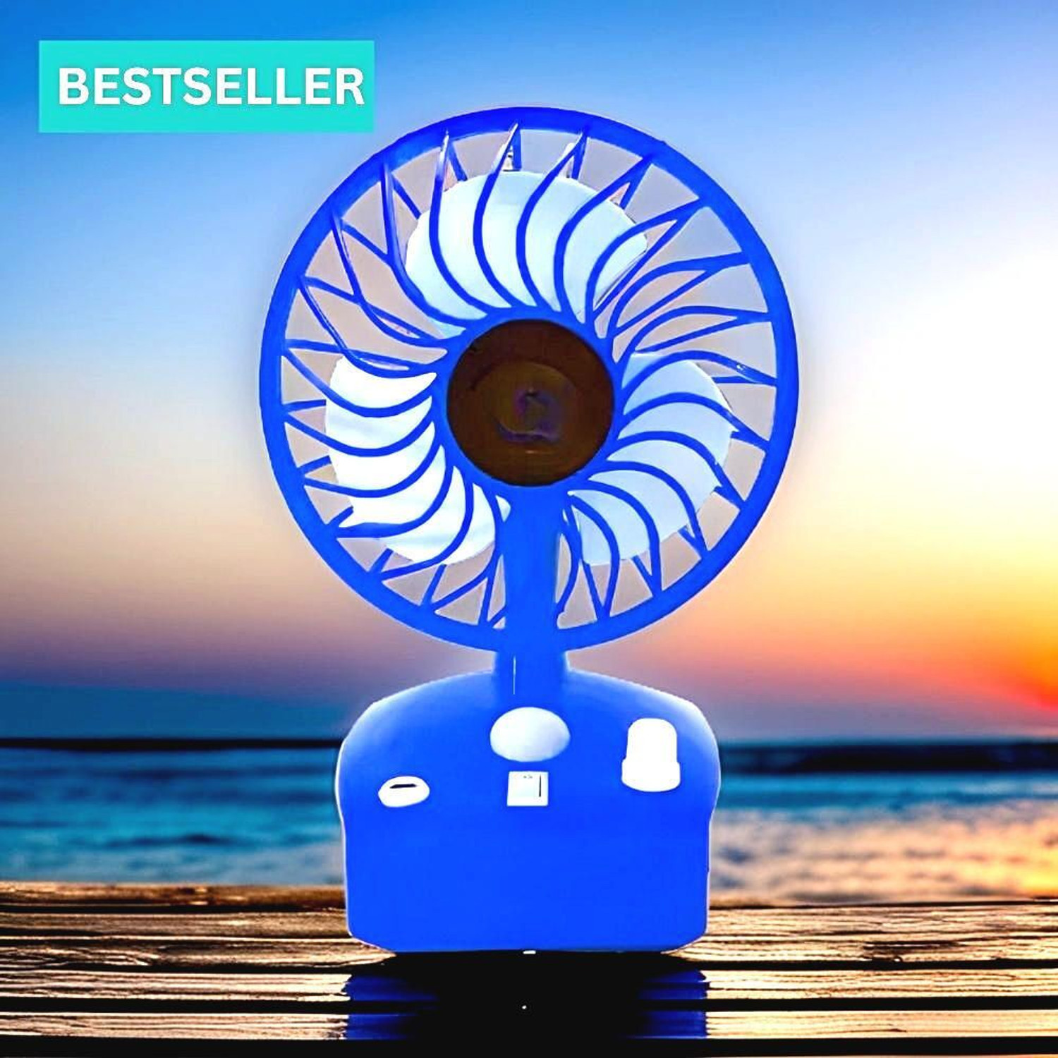 Image of PARADISEECOM (Table Fan) TurboGale: Power-Packed Table Fan for Instant Cooling RF418 with 1 Year Warranty 1000 mm Table Fan (Multicolor | Pack of 1)