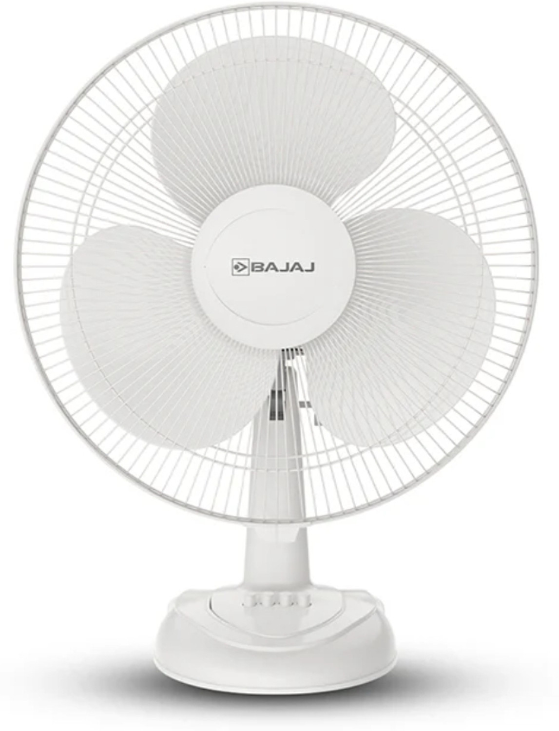 Image of dp ROCK SALESPlastic Rechargeable Fan (White | 14-inch) Silent Operation 1200 mm Table Fan (white | Pack of 1)
