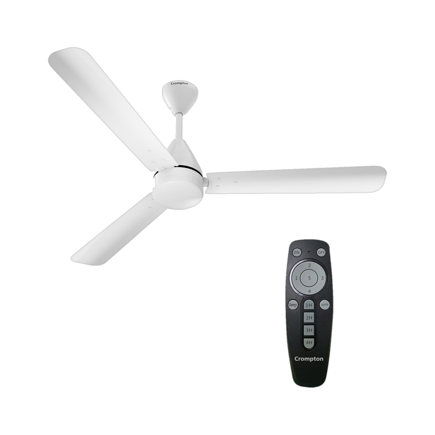 Image of Crompton Surebreeze HIGH SPEED PLUS 400 rpm Energy Efficient 43 watts 100% Copper46 with 24 Months Warranty Energy Saving 1200 mm Ceiling Fan (1 Star | Pearl White ULTRA HIGH SPEED 400 RPM 100% Copper ENERGY SAVER 46 | Pack of 1)