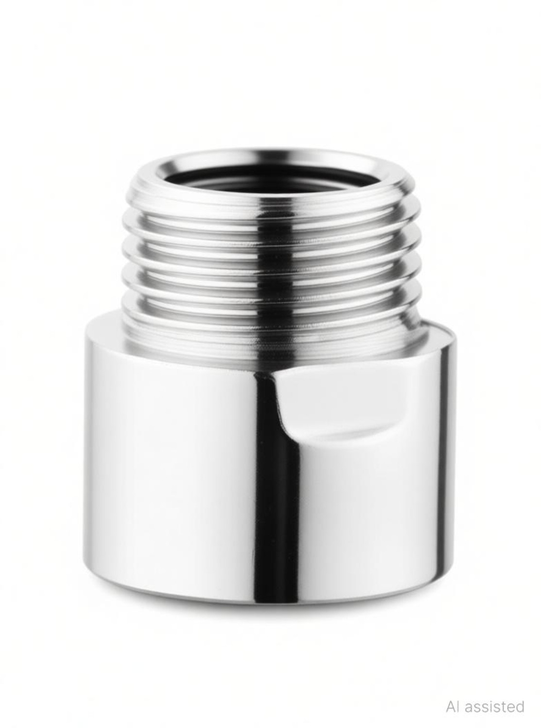 Image of Tetos Stainless Steel 1.5 Inch Extension Nipple for Pipe Fittings (Pack of 20) Faucet Nozzle (Screw On)