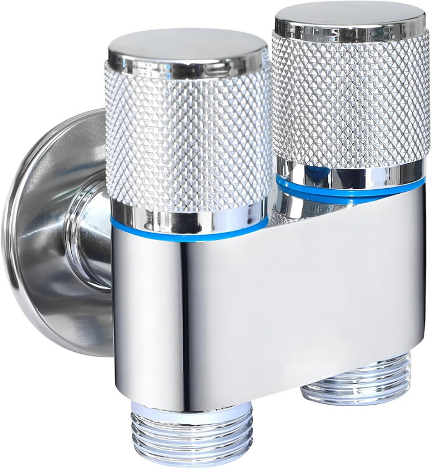 Image of CLIBO Fusion Angle Valves And 18inch Connection Pipe (SS 304 Heavy Duty) Angle Cock Faucet (Single Handle Installation Type)
