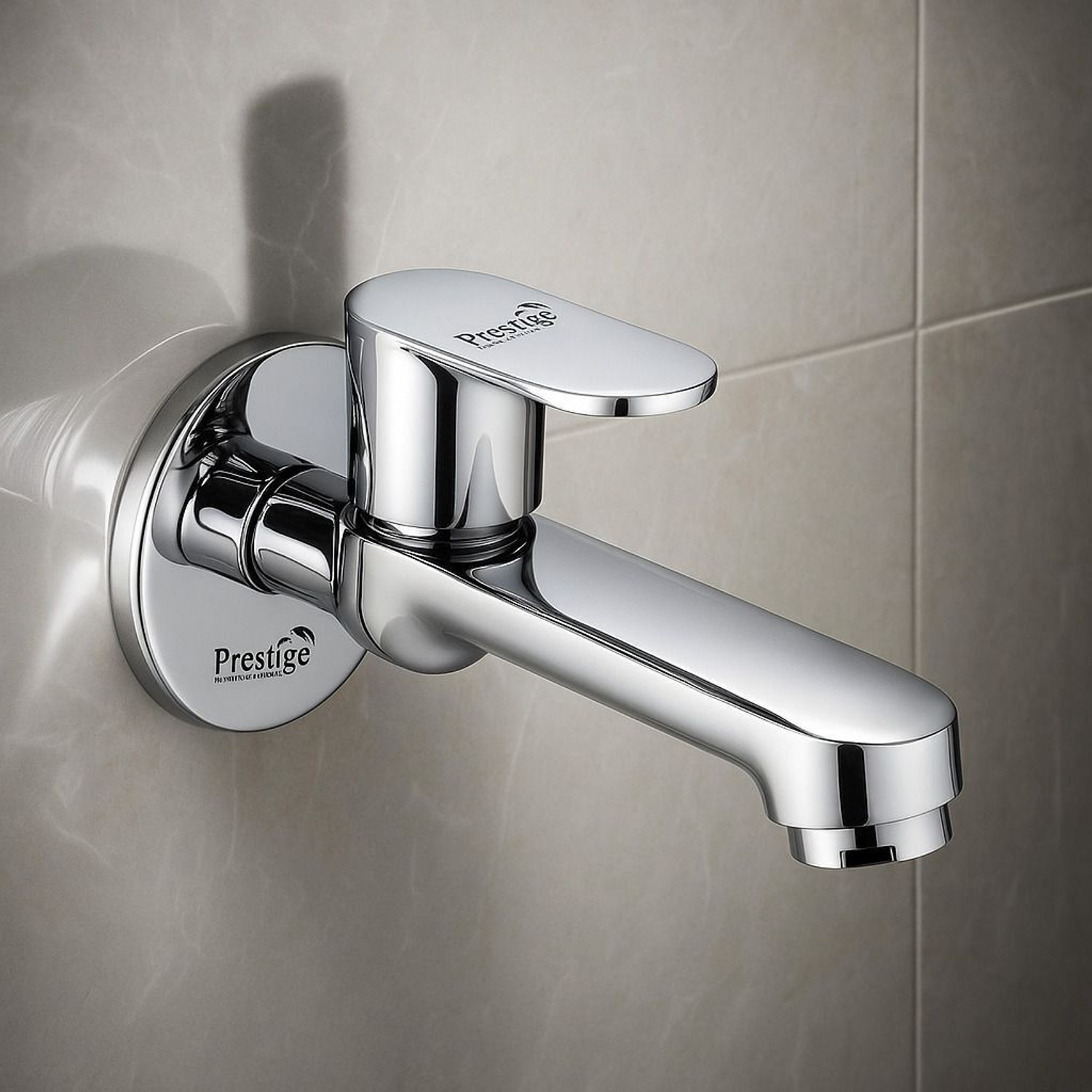 Image of Prestige . Chrome Plated Stainless Steel Turbo Angel Valve Set of -4 Angle Cock Faucet (Wall Mount Installation Type)
