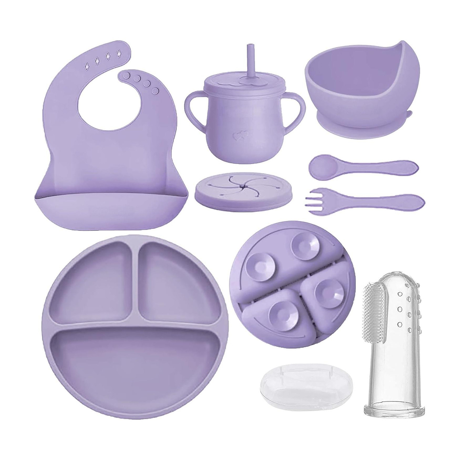 Image of Smiley mia Baby combo set for teething, feeding & Soothing product for daily need - Plastic (Multicolor)