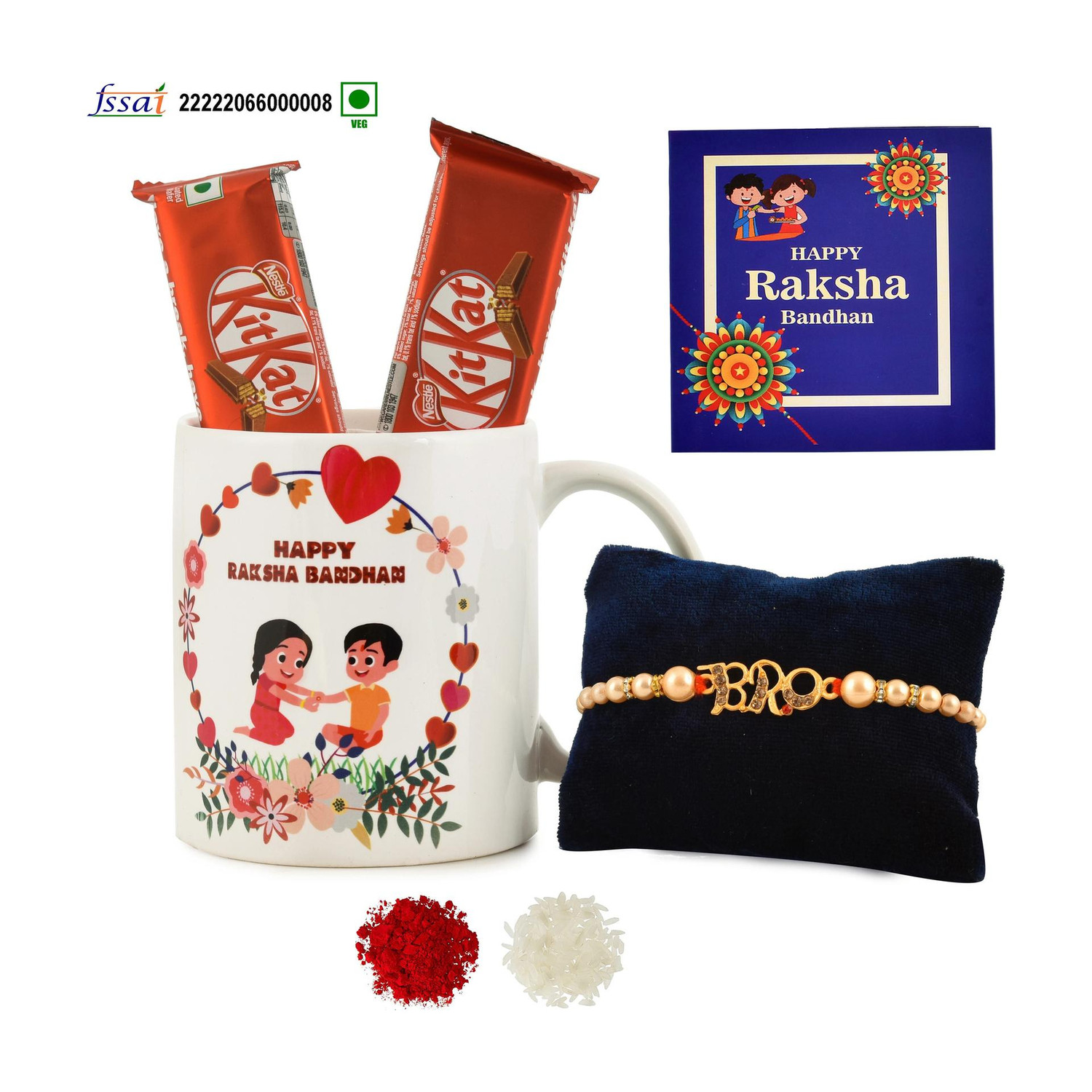 Image of DeoDap Rakhi For Brother |Rakhi with Chocolate | Rakshabandhan gift set |Y22K1 537 BS Assorted Gift Box (Multicolor)