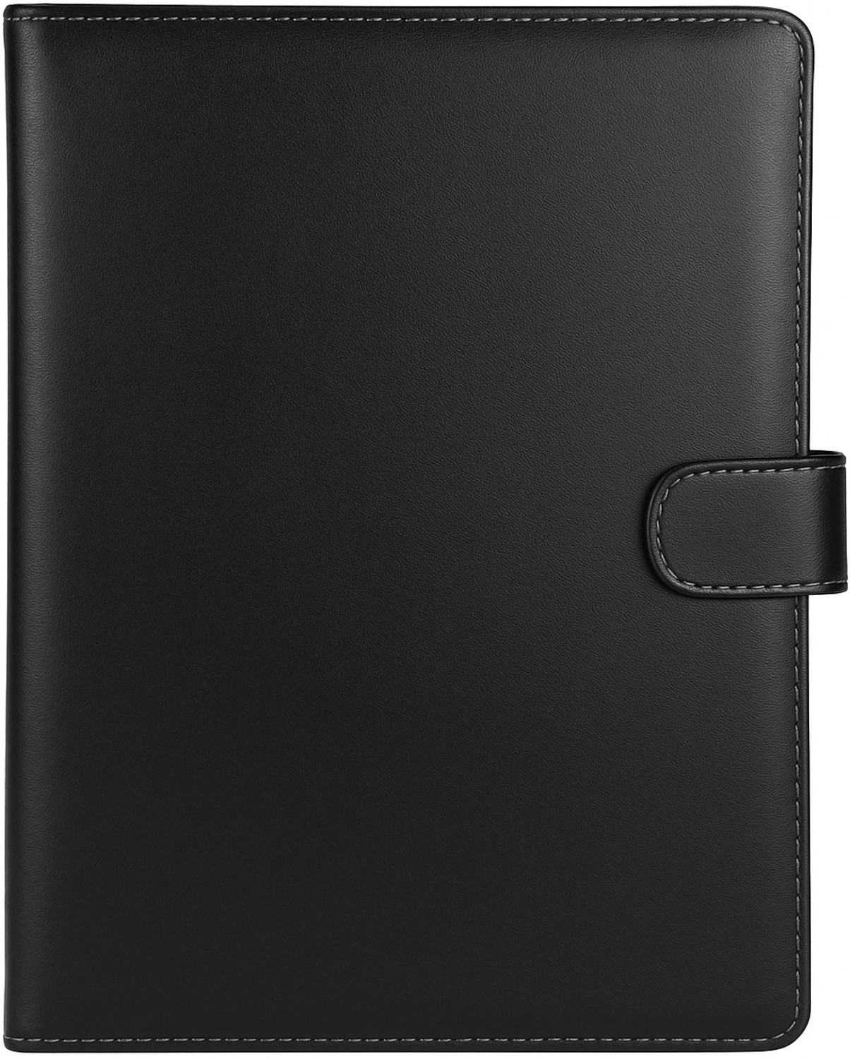 Image of C J Choice PU Leather Multipurpose Magnetic Button Lock With Clip Conference File Folder Certificate Organiser for Meetings, Conferences, Seminars, Presentations, Interview Portfolio (Set Of 1, Black)