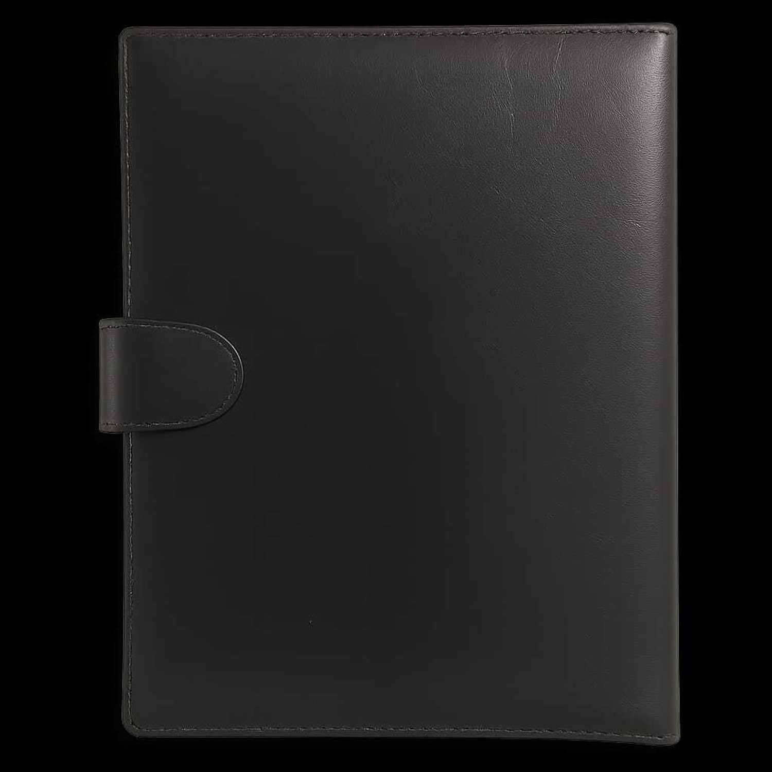 Image of C J Choice PU Leather Multipurpose Magnetic Button Lock With Clip Conference File Folder Certificate Organiser for Meetings, Conferences, Seminars, Presentations, Interview Portfolio (Set Of 1, Black)