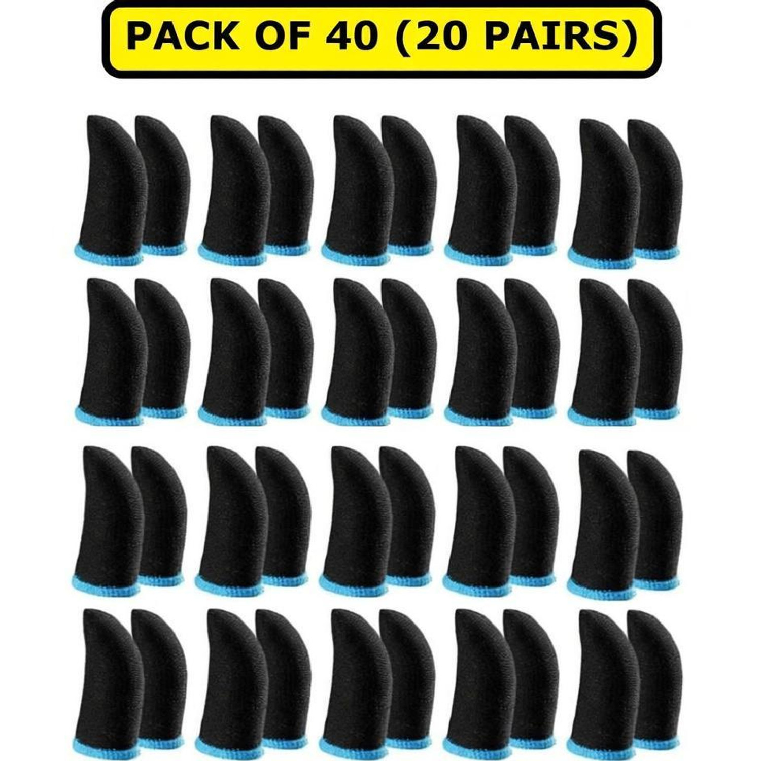 KeepMeSafe 20 Pairs Finger Sleeve for Mobile Gaming - Image 1