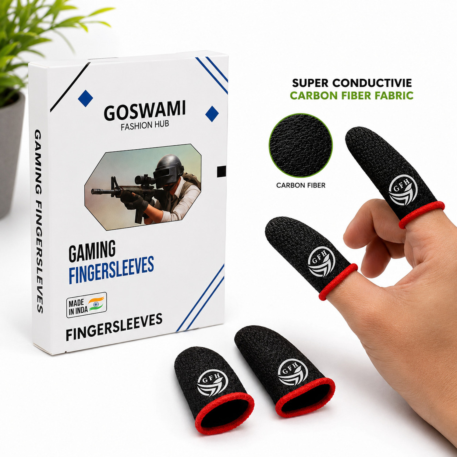 GOSWAMI FASHION HUB Anti-Sweat Gaming Finger Sleeve - Image 1